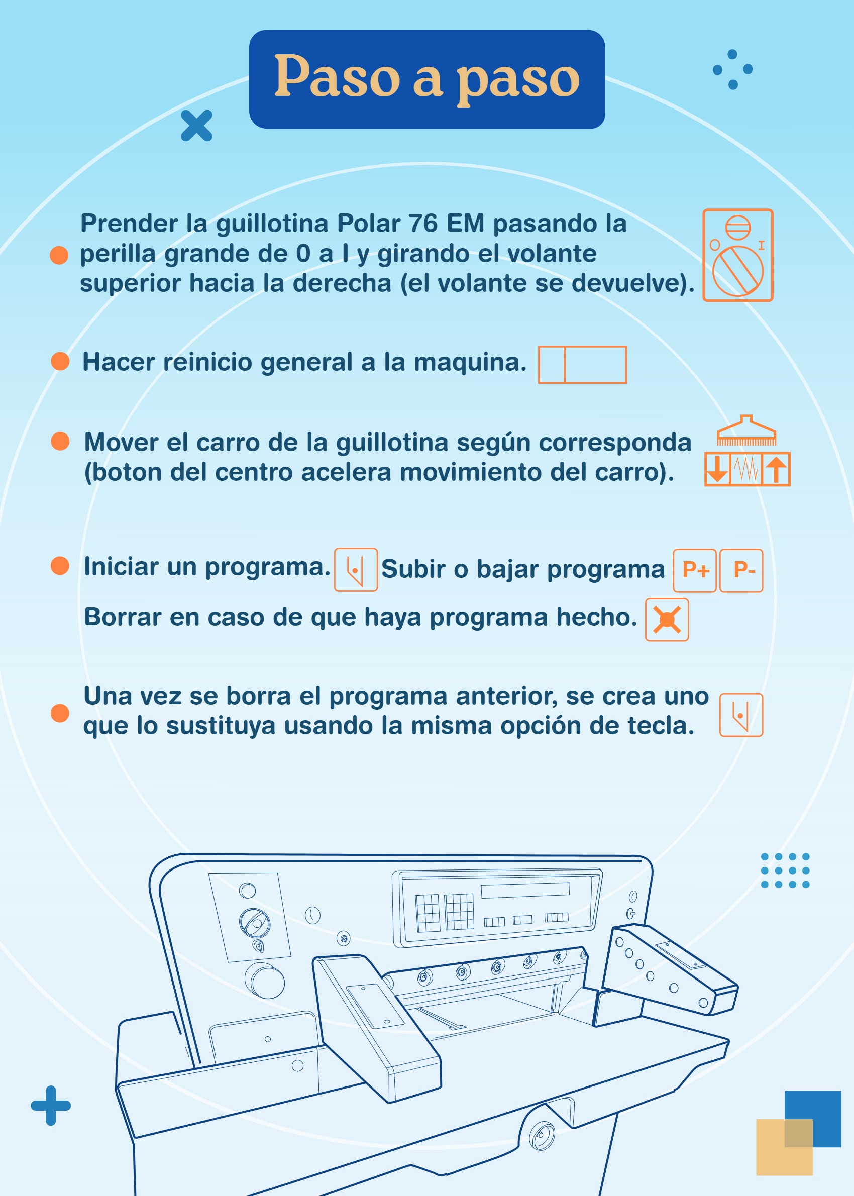 Manual de uso guillotina Polar 76 EM — page 7