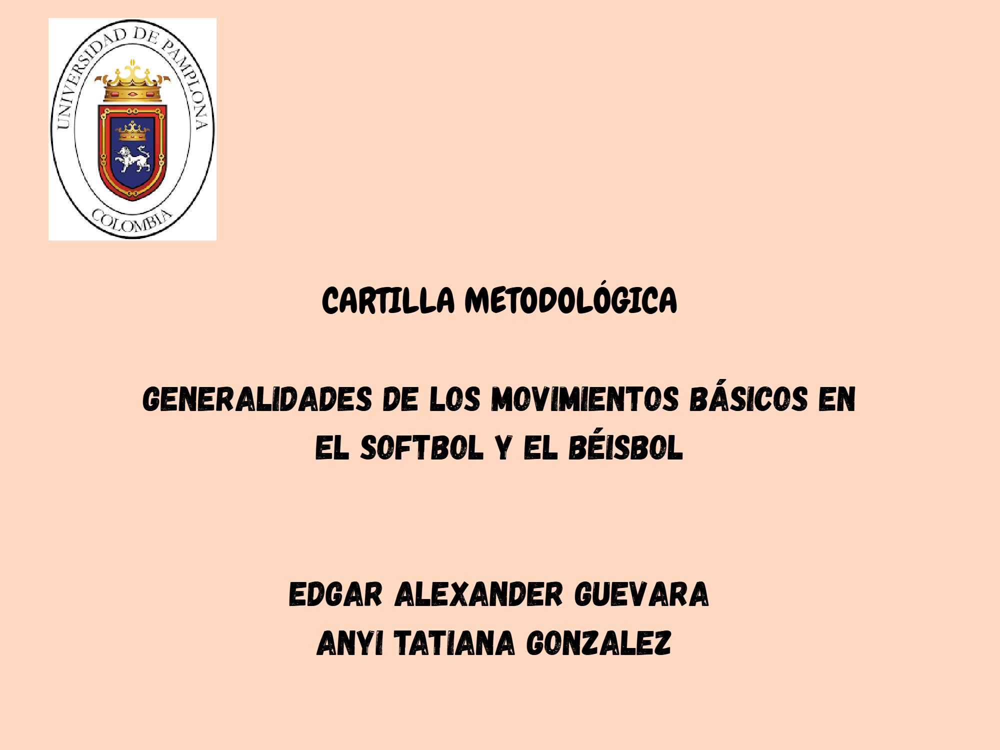 CARTILLA DIDACTICA DE BEISBOL
