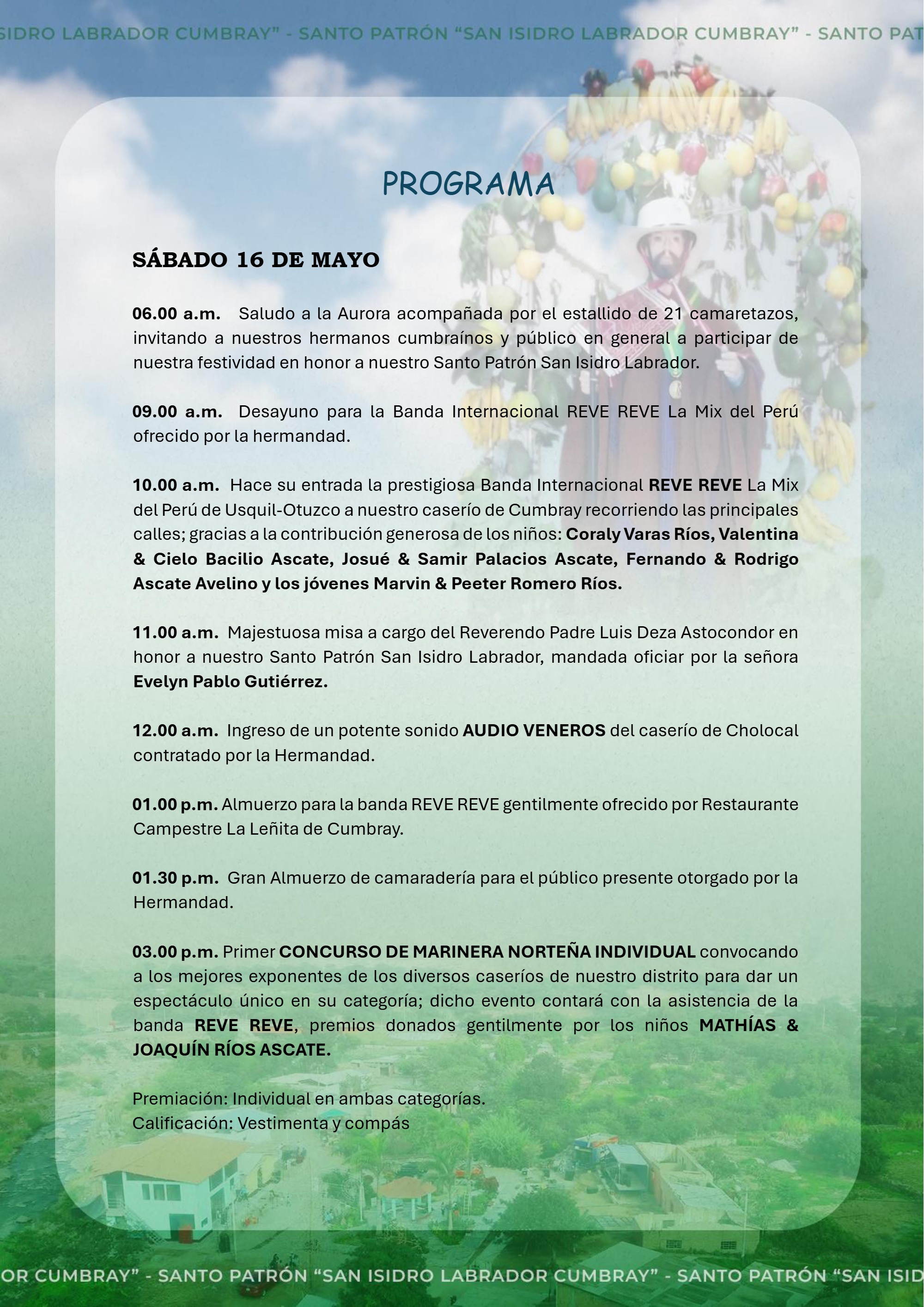 Fiesta Patronal Homenaje a nuestro Santo Patrón — page 4