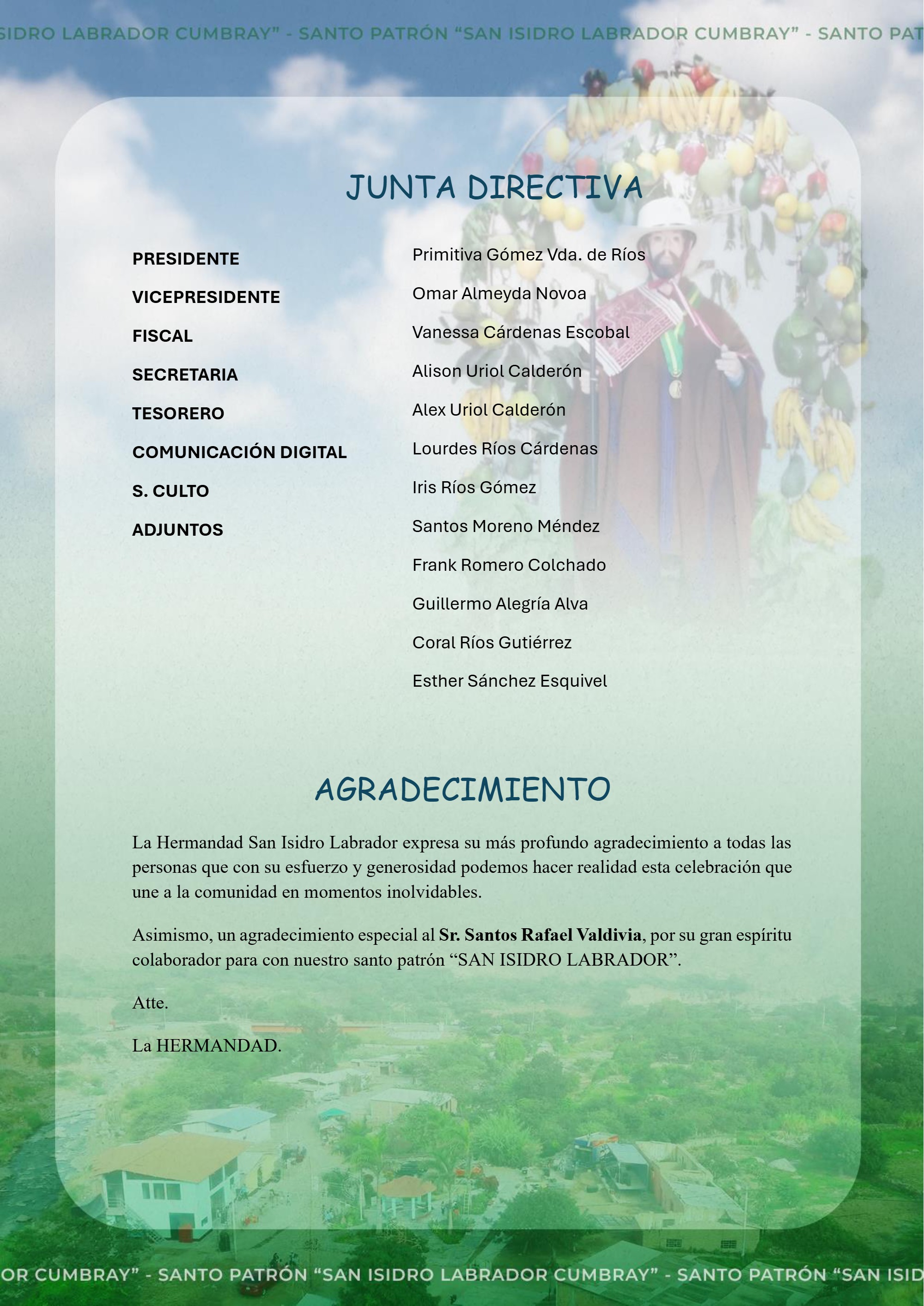 Fiesta Patronal Homenaje a nuestro Santo Patrón — page 9