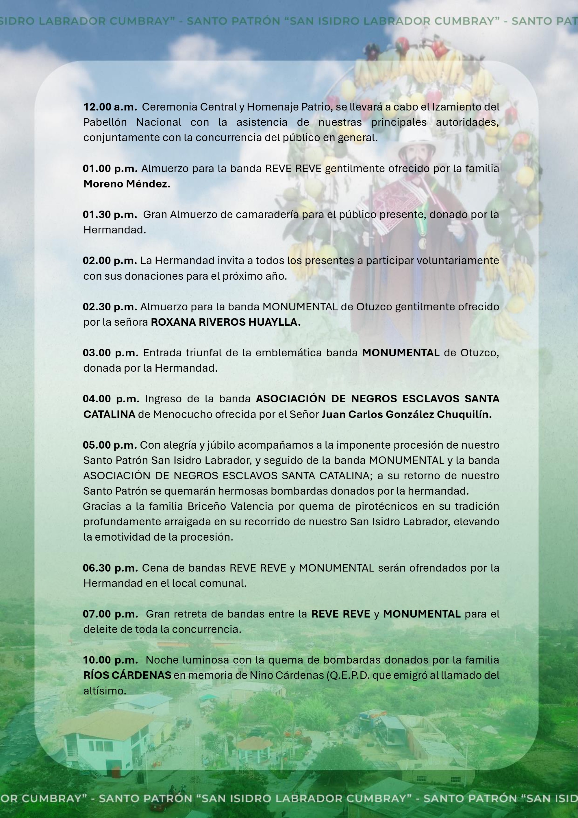 Fiesta Patronal Homenaje a nuestro Santo Patrón — page 6