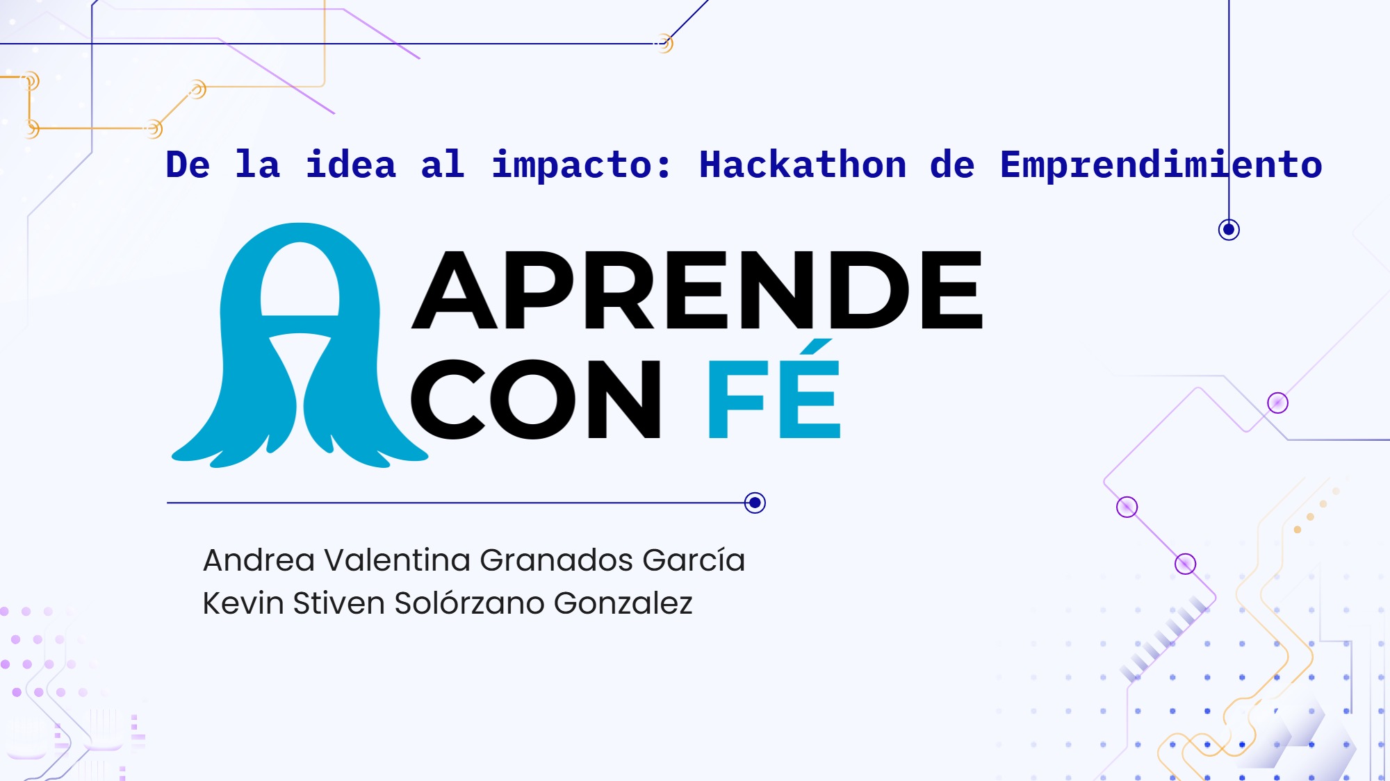 Presentación de Aprender Con Fé