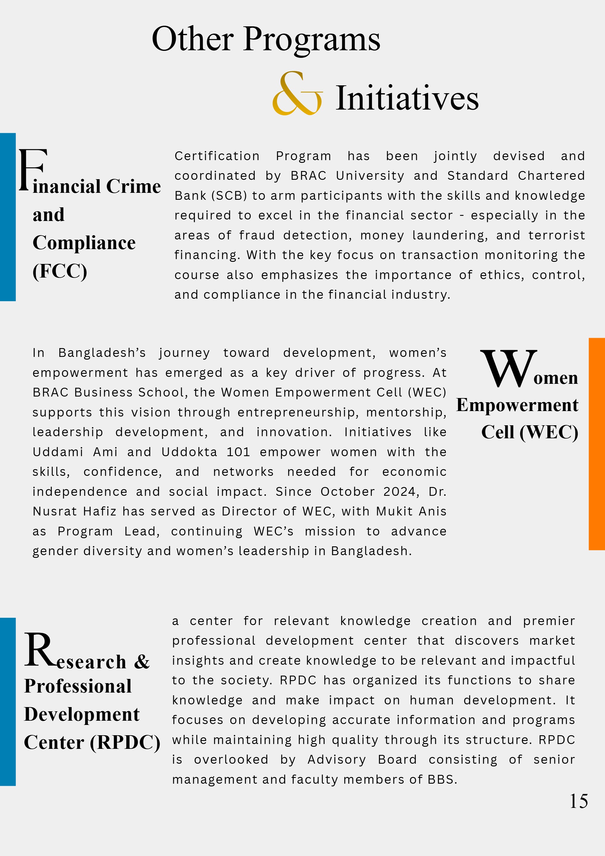 BRAC Business School (BBS) — page 15