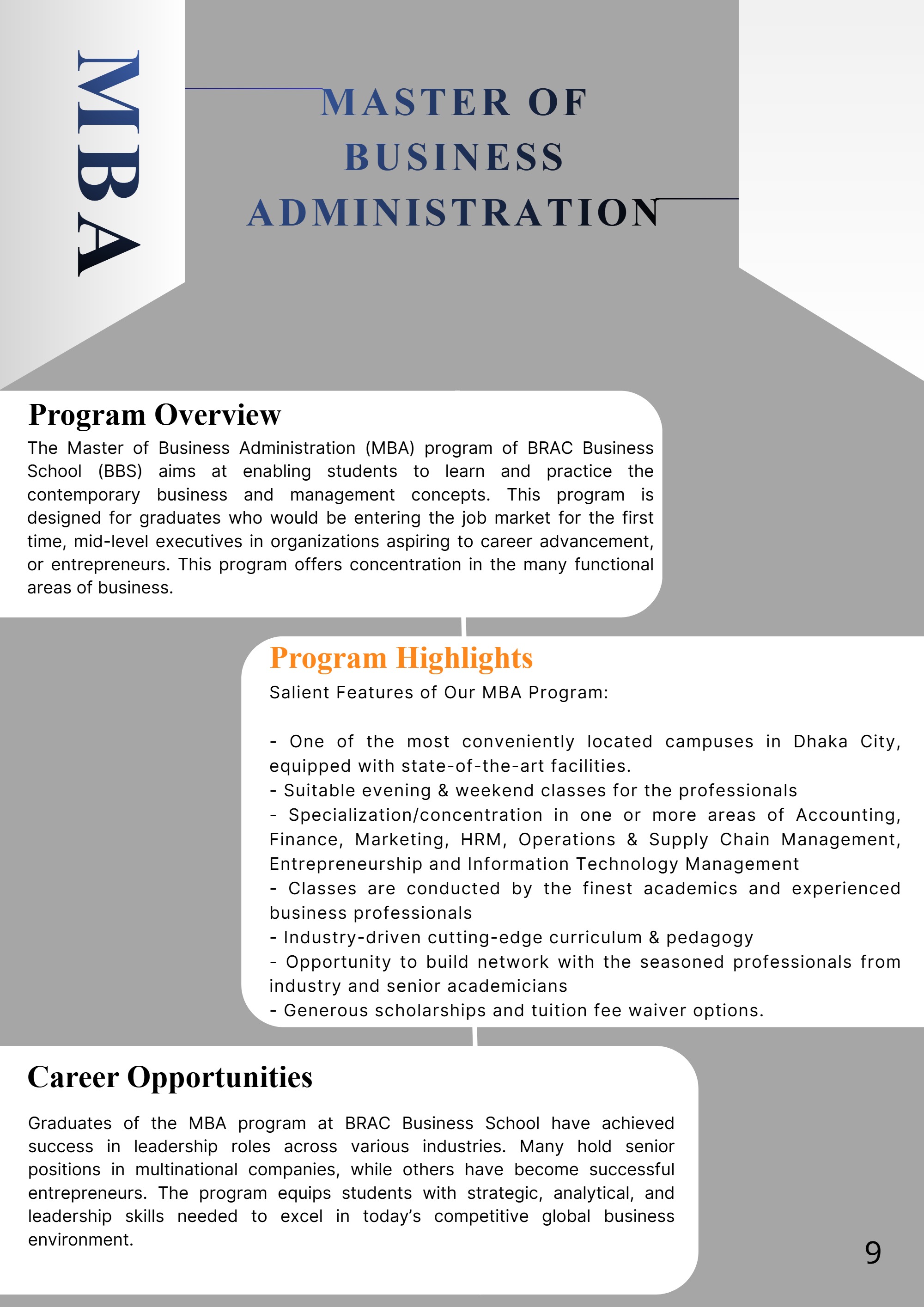 BRAC Business School (BBS) — page 9