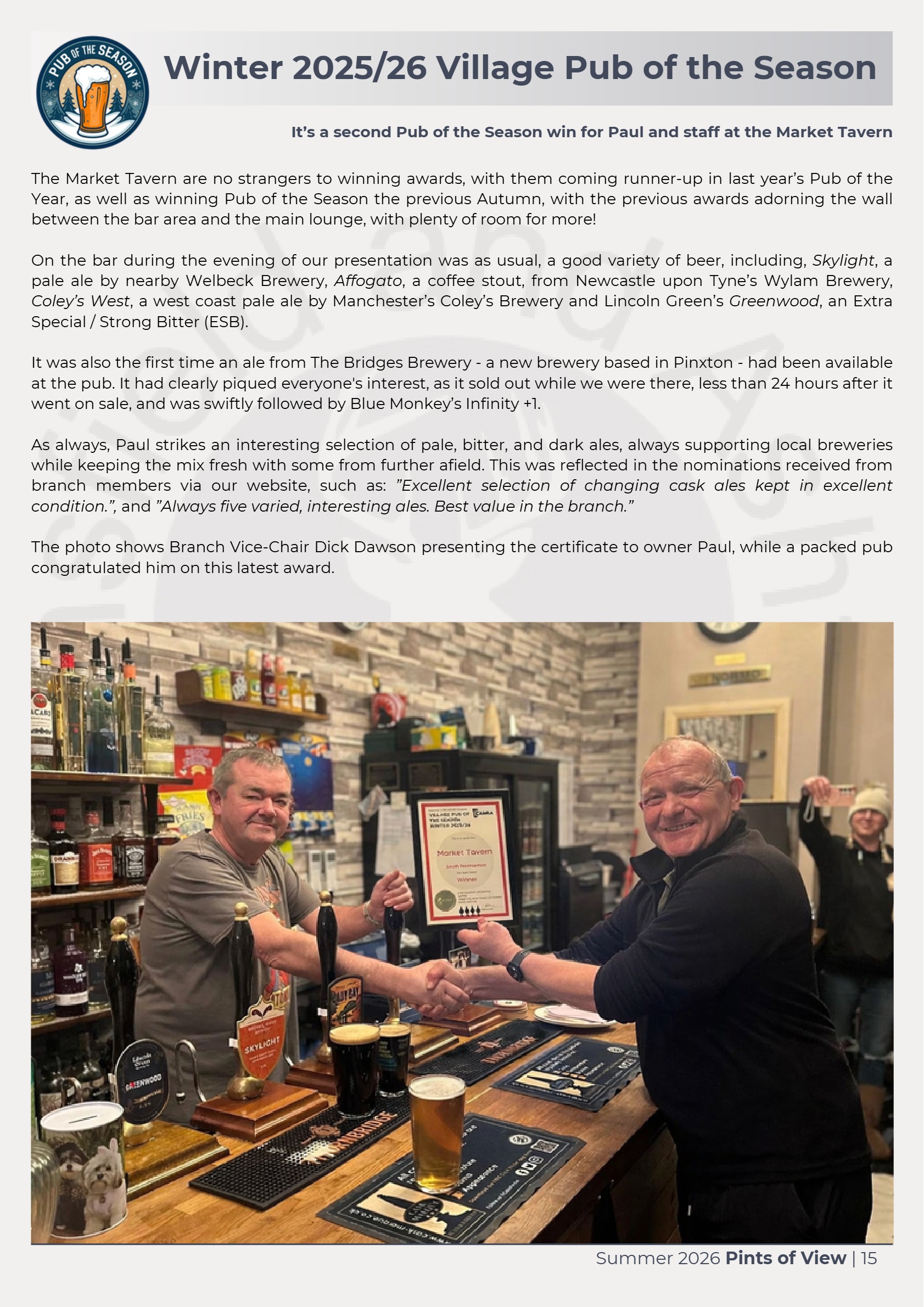 Pints of View Summer 2026 — page 15