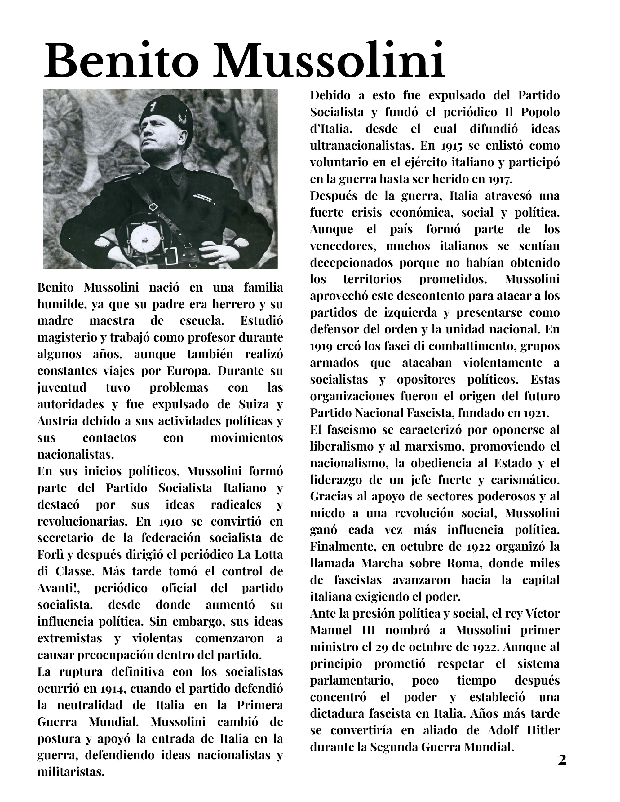 Benito Mussolini, El Precio del Poder — page 4