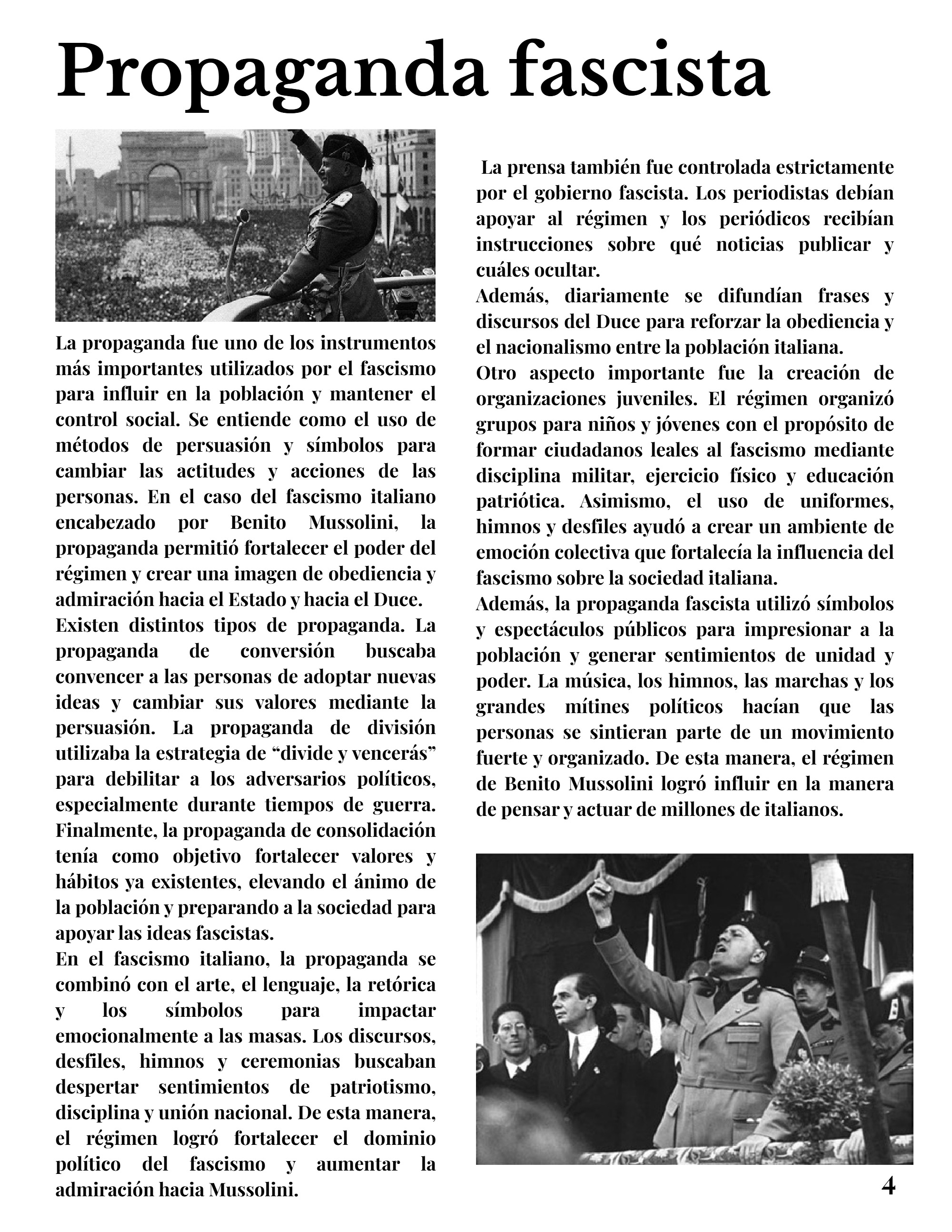 Benito Mussolini, El Precio del Poder — page 6