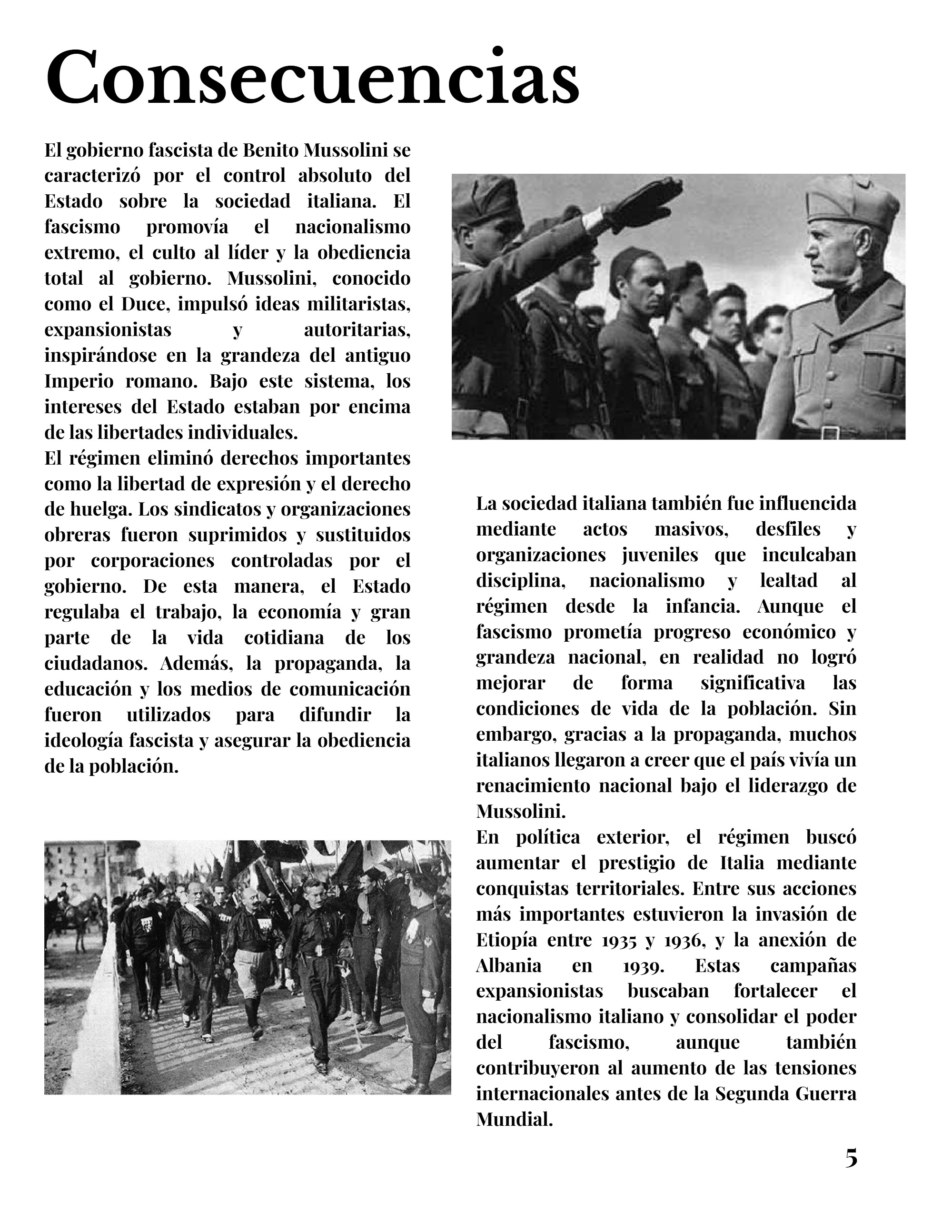 Benito Mussolini, El Precio del Poder — page 7