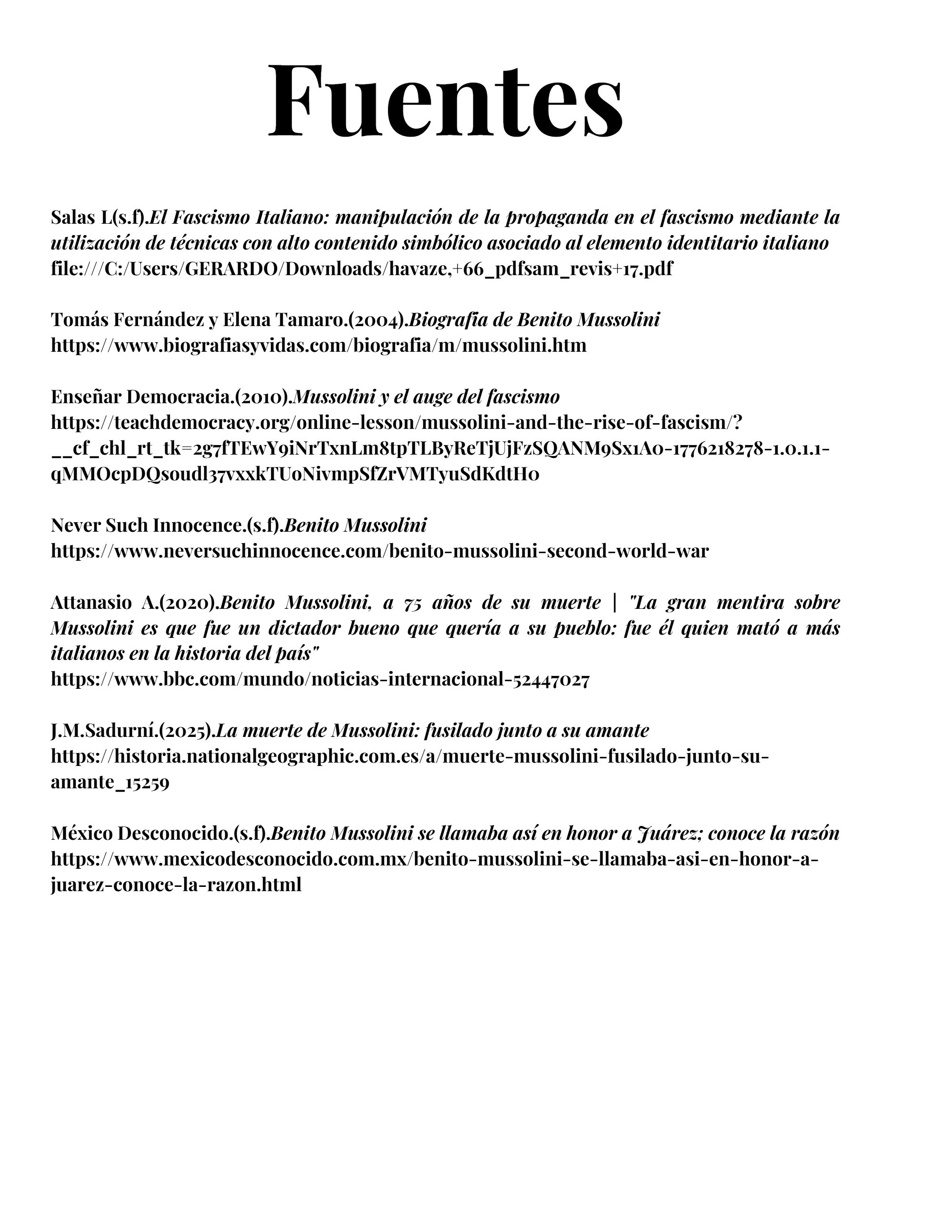 Benito Mussolini, El Precio del Poder — page 10