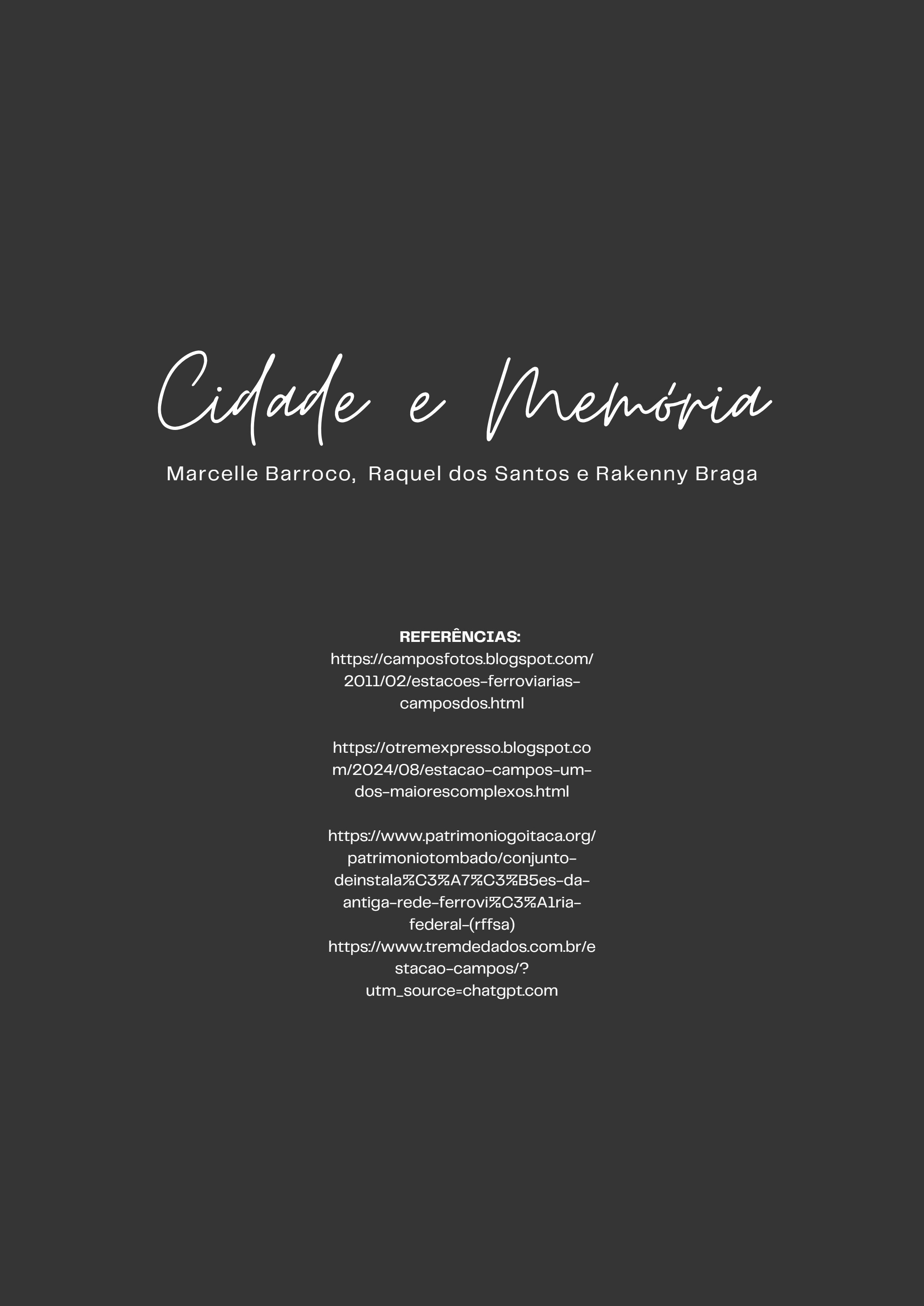 CIDADE & MEMÓRIA (Marcelle, Rakenny e Raquel) — page 18