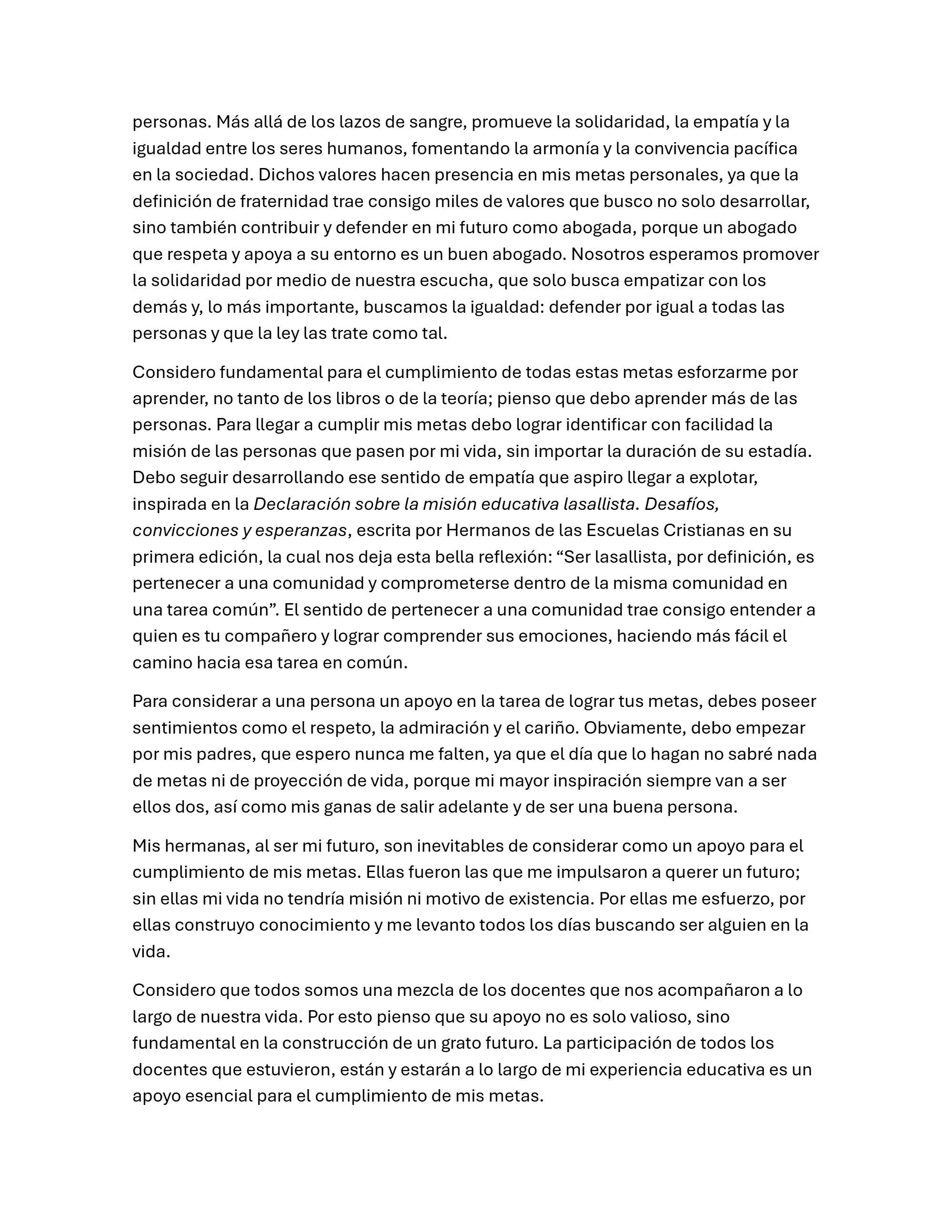 Mi proyecto personal de vida como universitario lasallista — page 13
