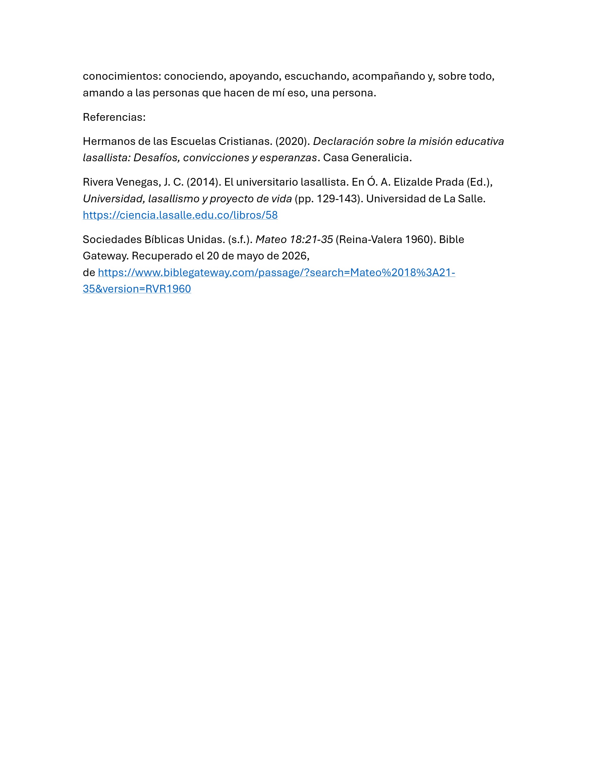 Mi proyecto personal de vida como universitario lasallista — page 18