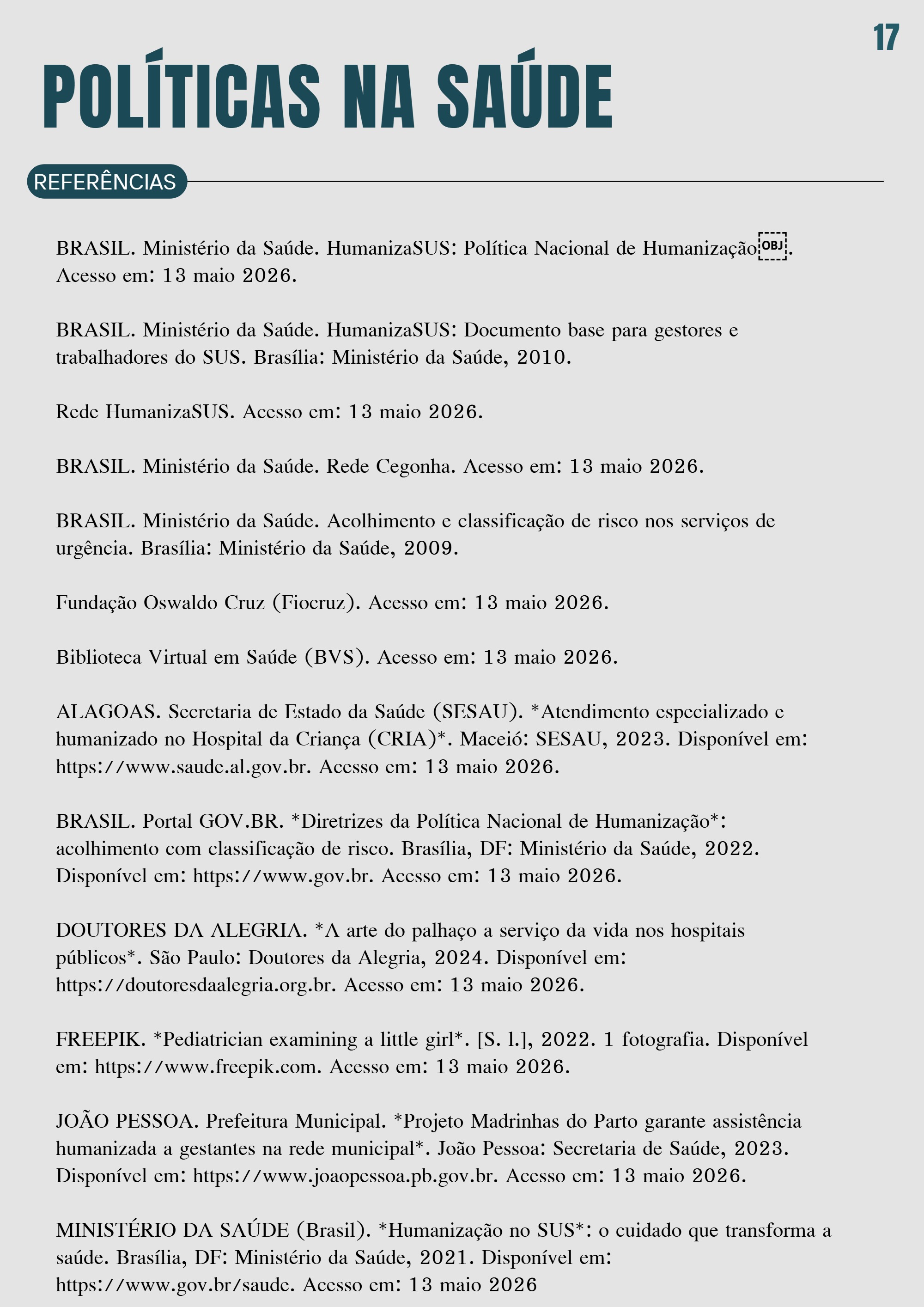 Revista Políticas na Saúde  (1) — page 17
