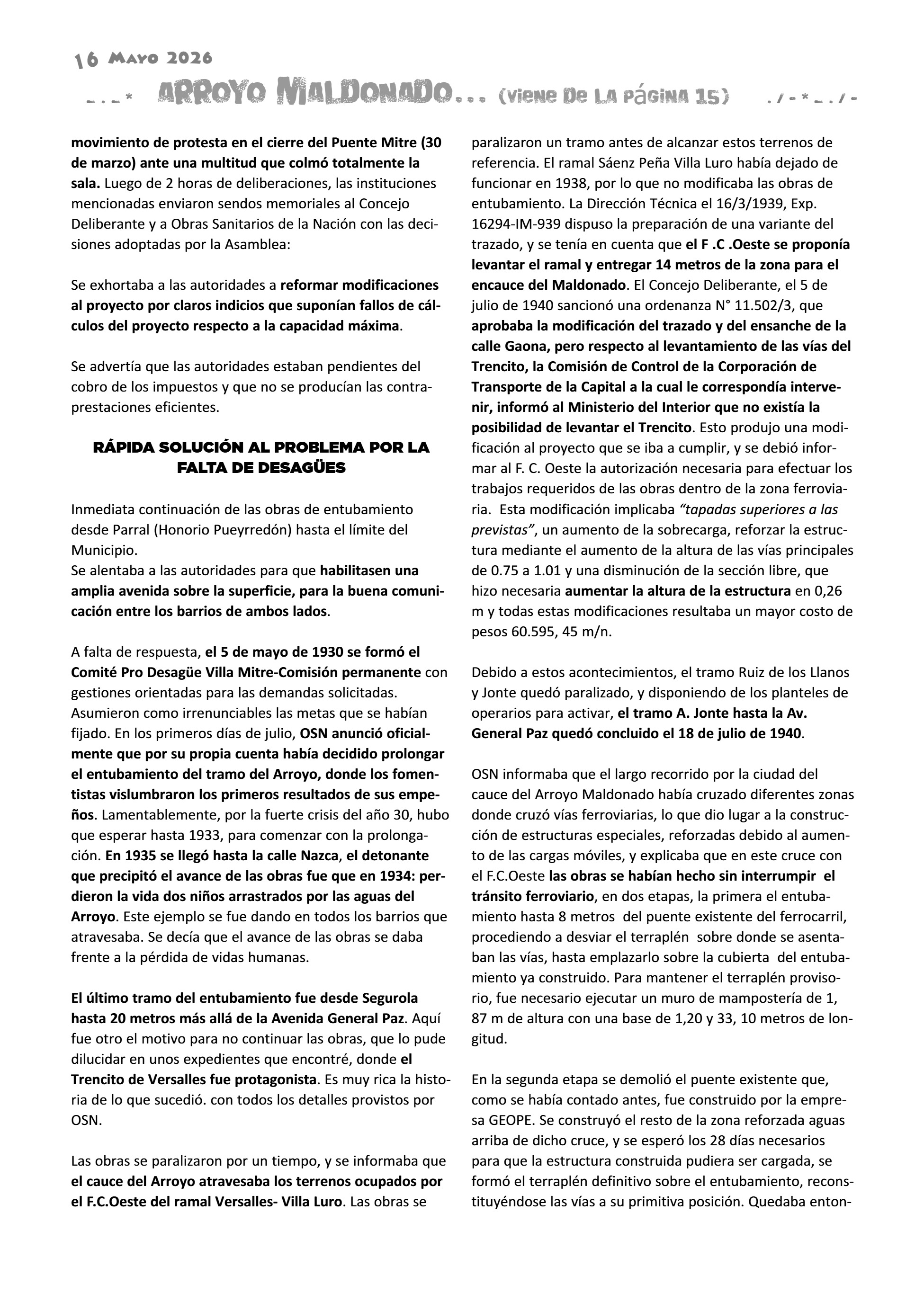 La Bocina N° 453 - Mayo 2026 — page 16