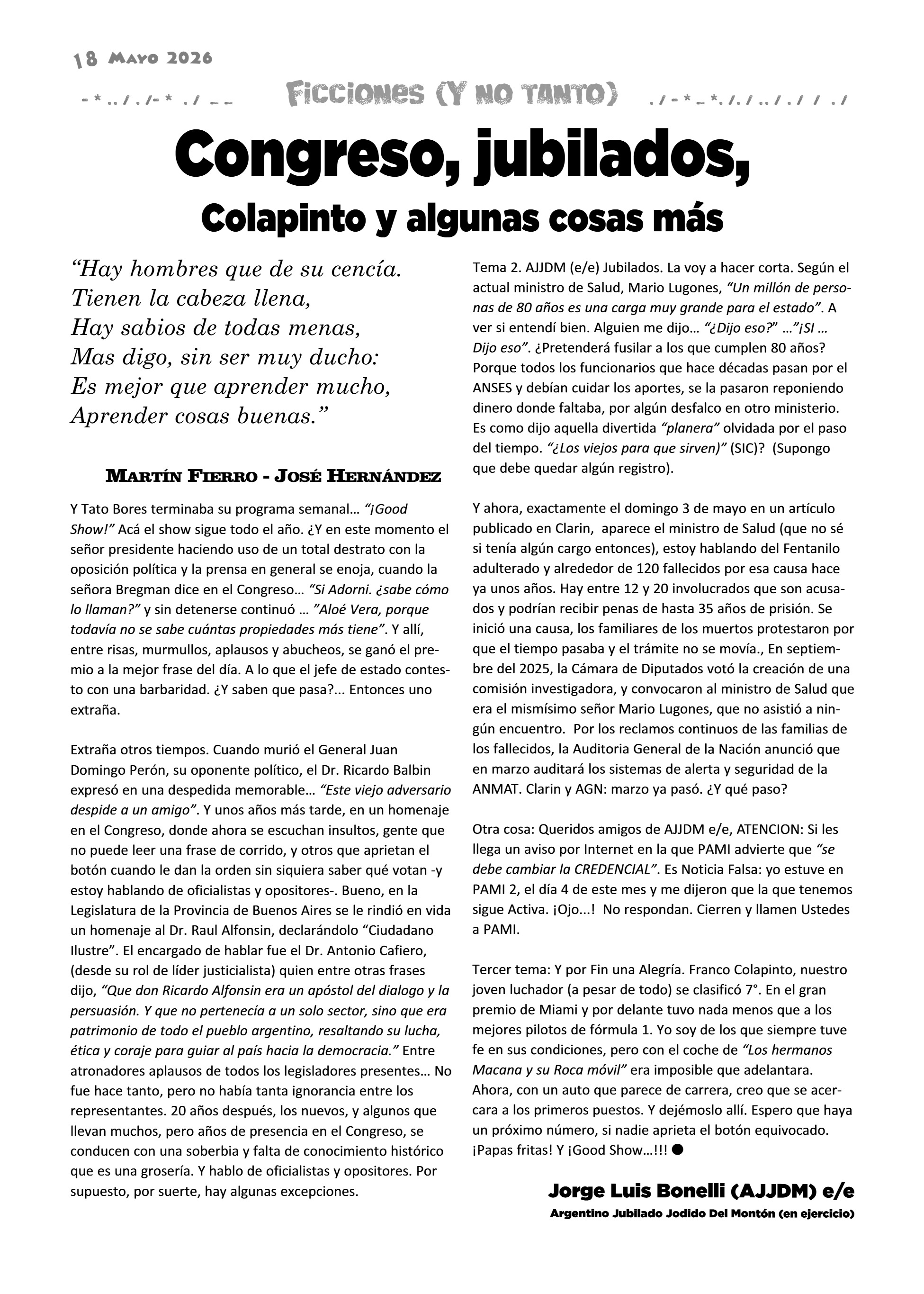 La Bocina N° 453 - Mayo 2026 — page 18