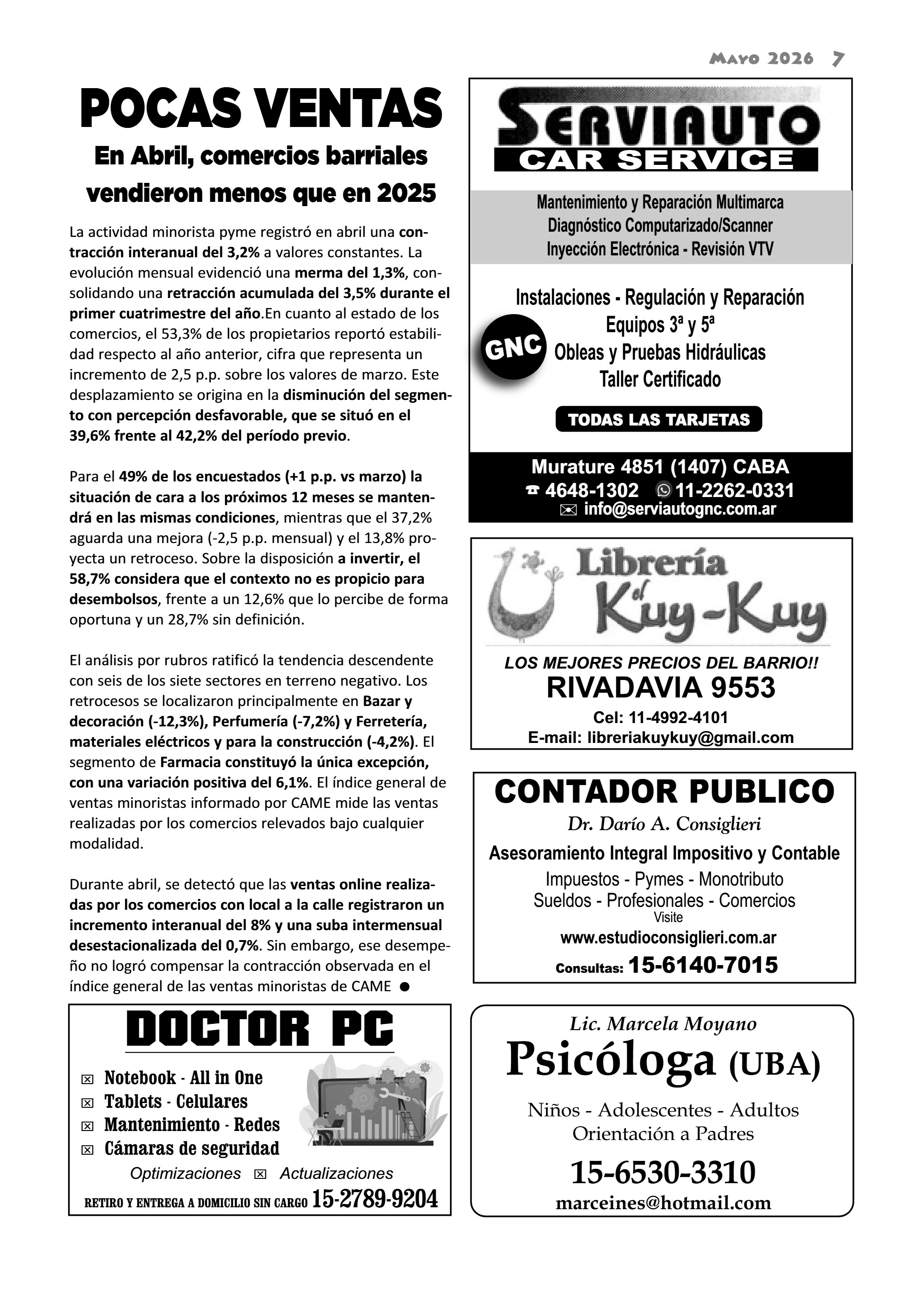 La Bocina N° 453 - Mayo 2026 — page 7