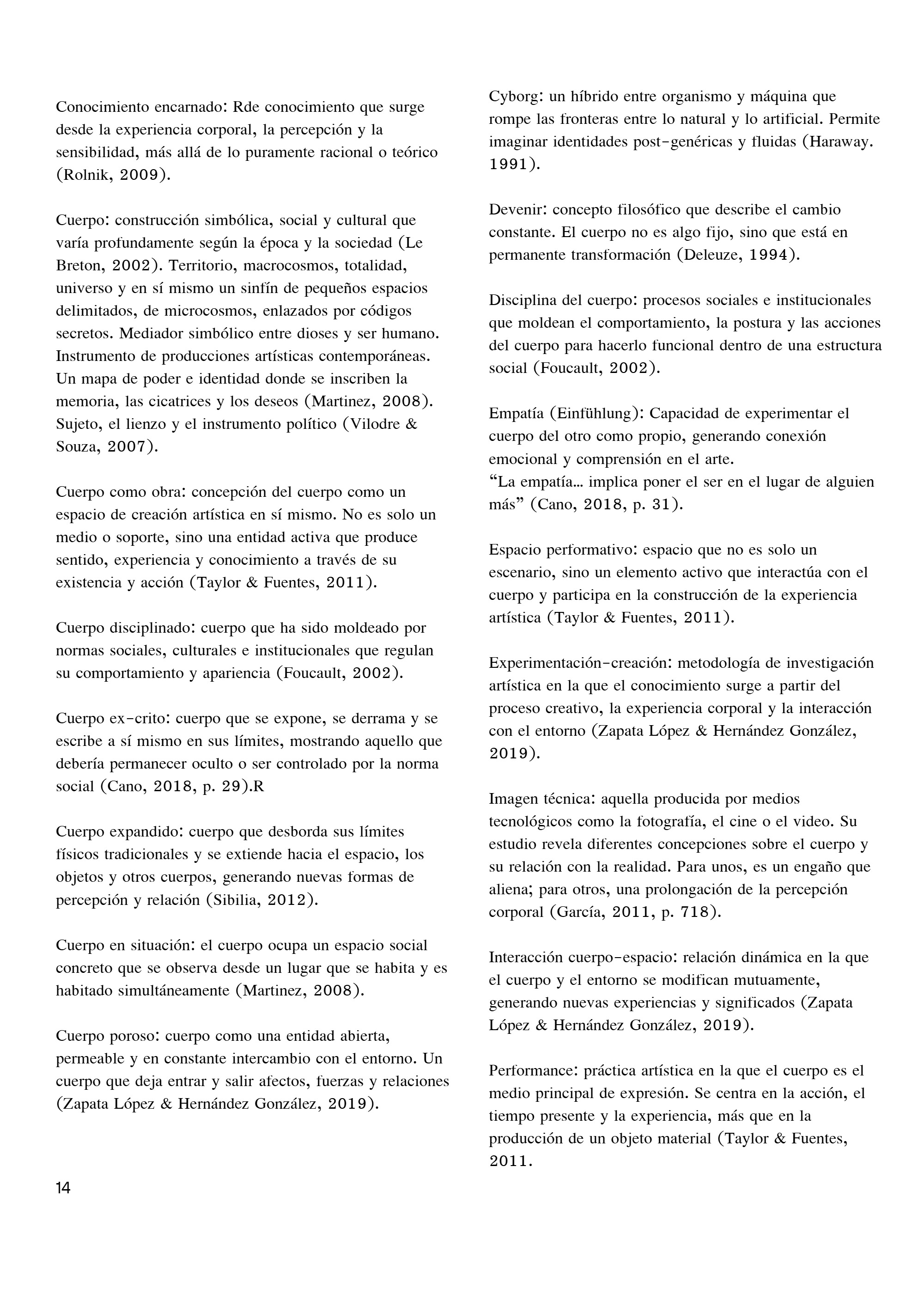 El cuerpo como obra — page 14