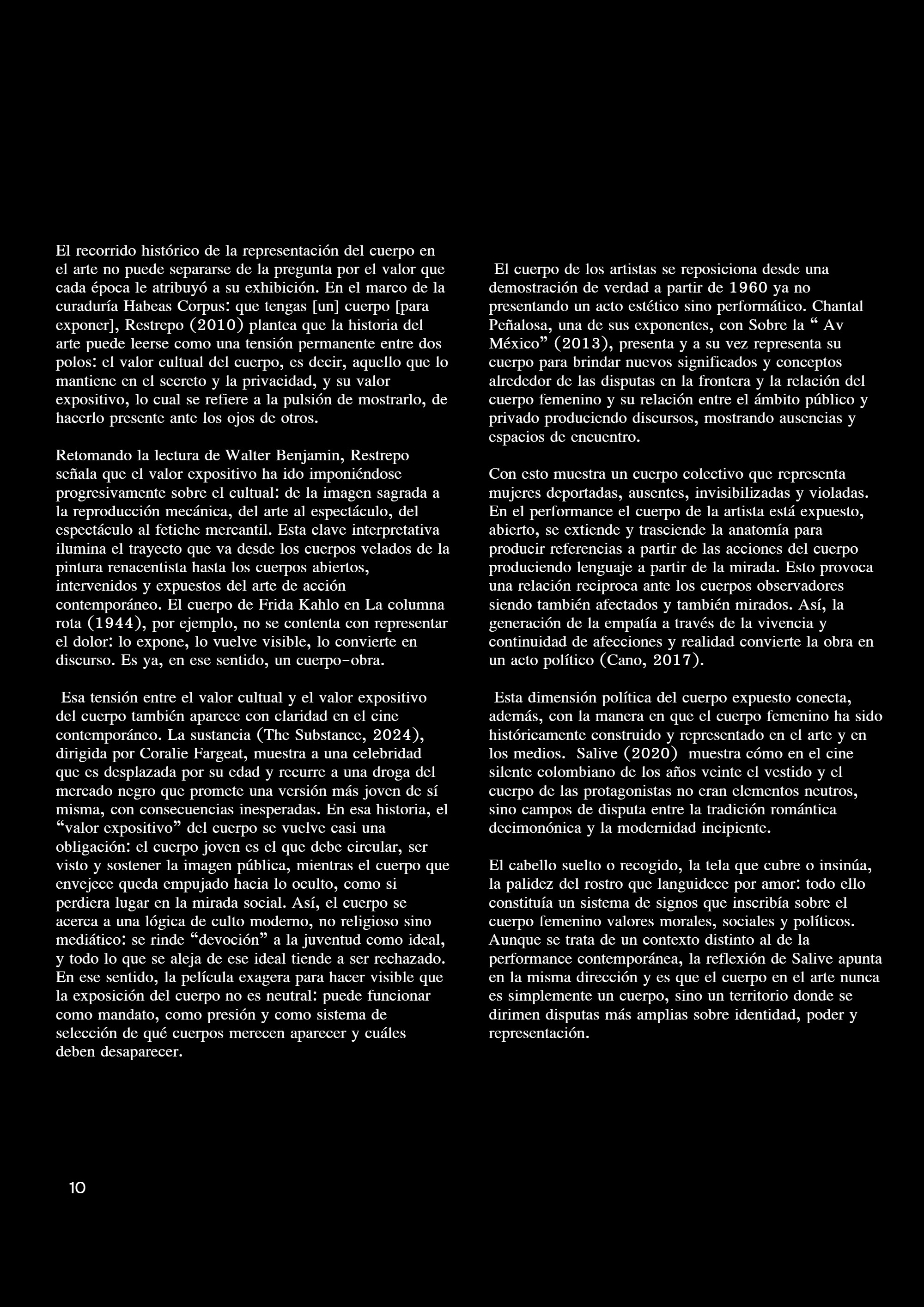 El cuerpo como obra — page 10