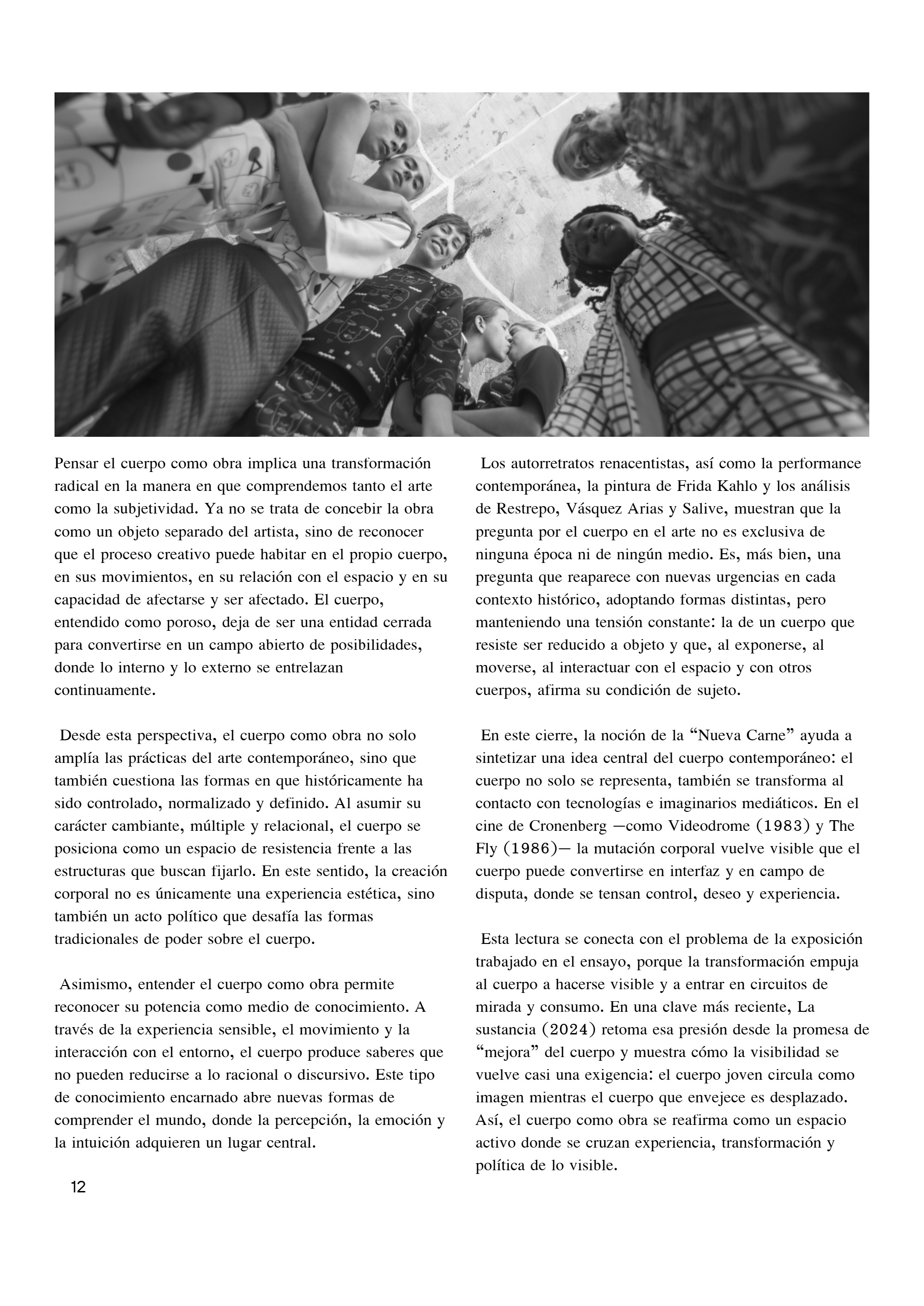 El cuerpo como obra — page 12