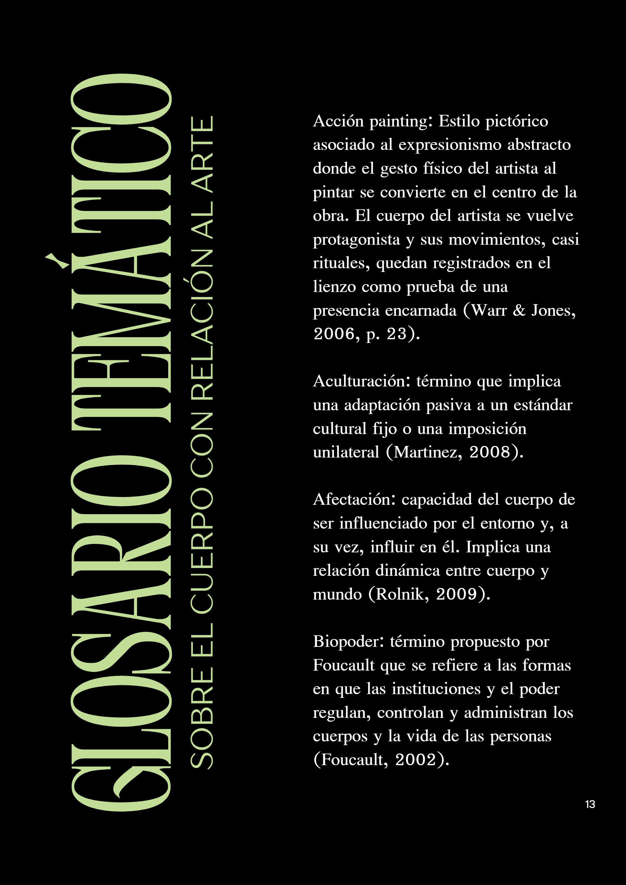 El cuerpo como obra — page 13