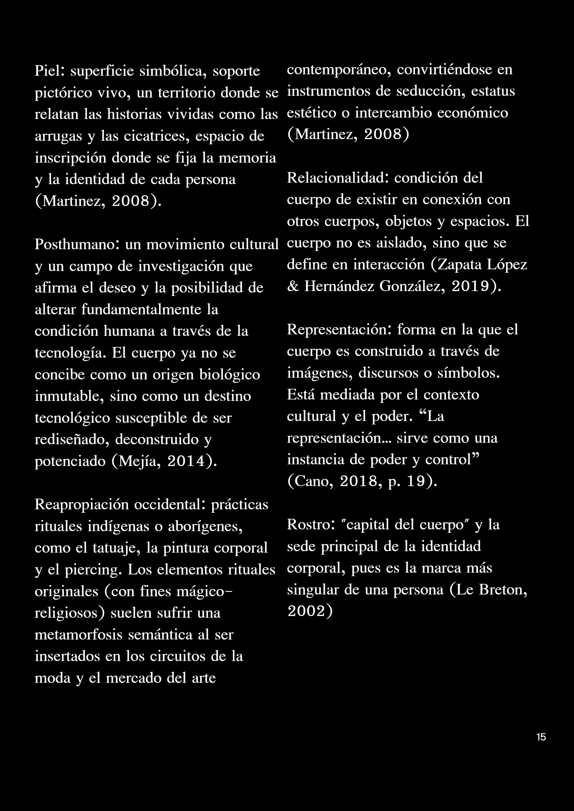 El cuerpo como obra — page 15