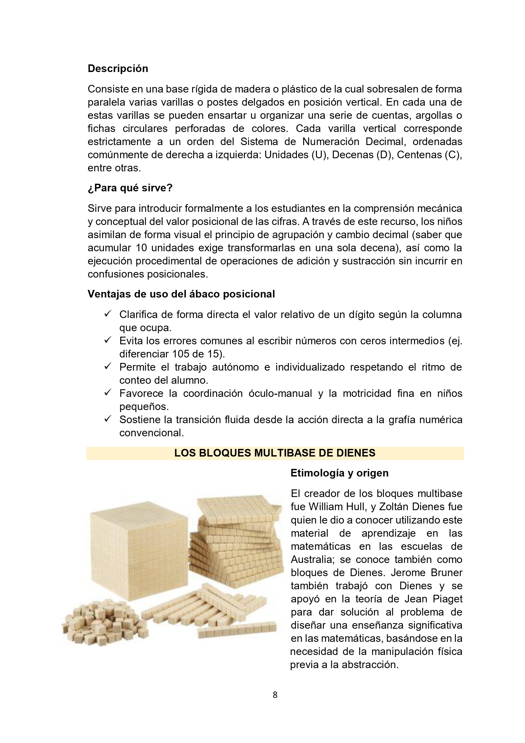 Material didáctico en estudiantes del ciclo III de Educación Primaria — page 8