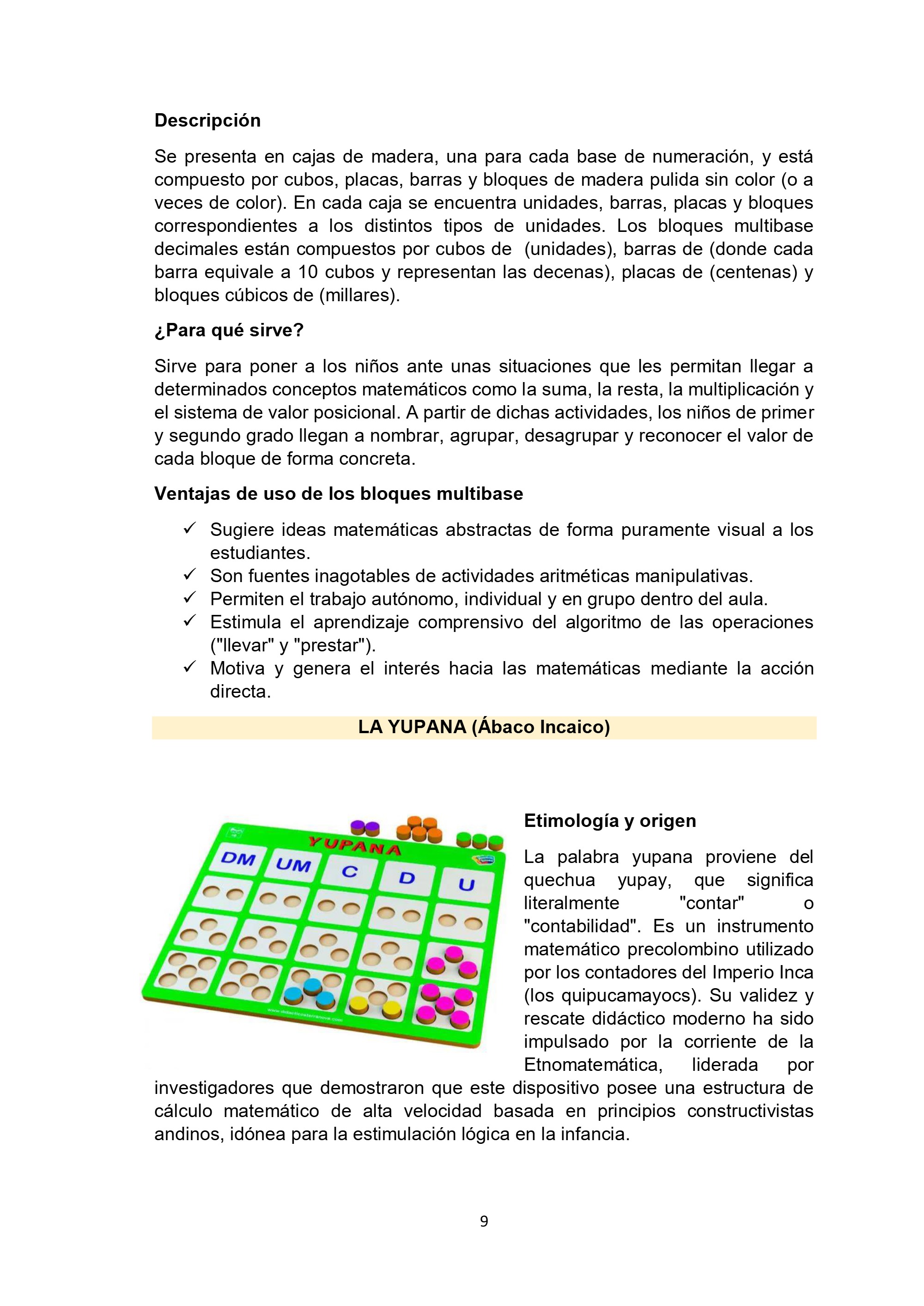 Material didáctico en estudiantes del ciclo III de Educación Primaria — page 9