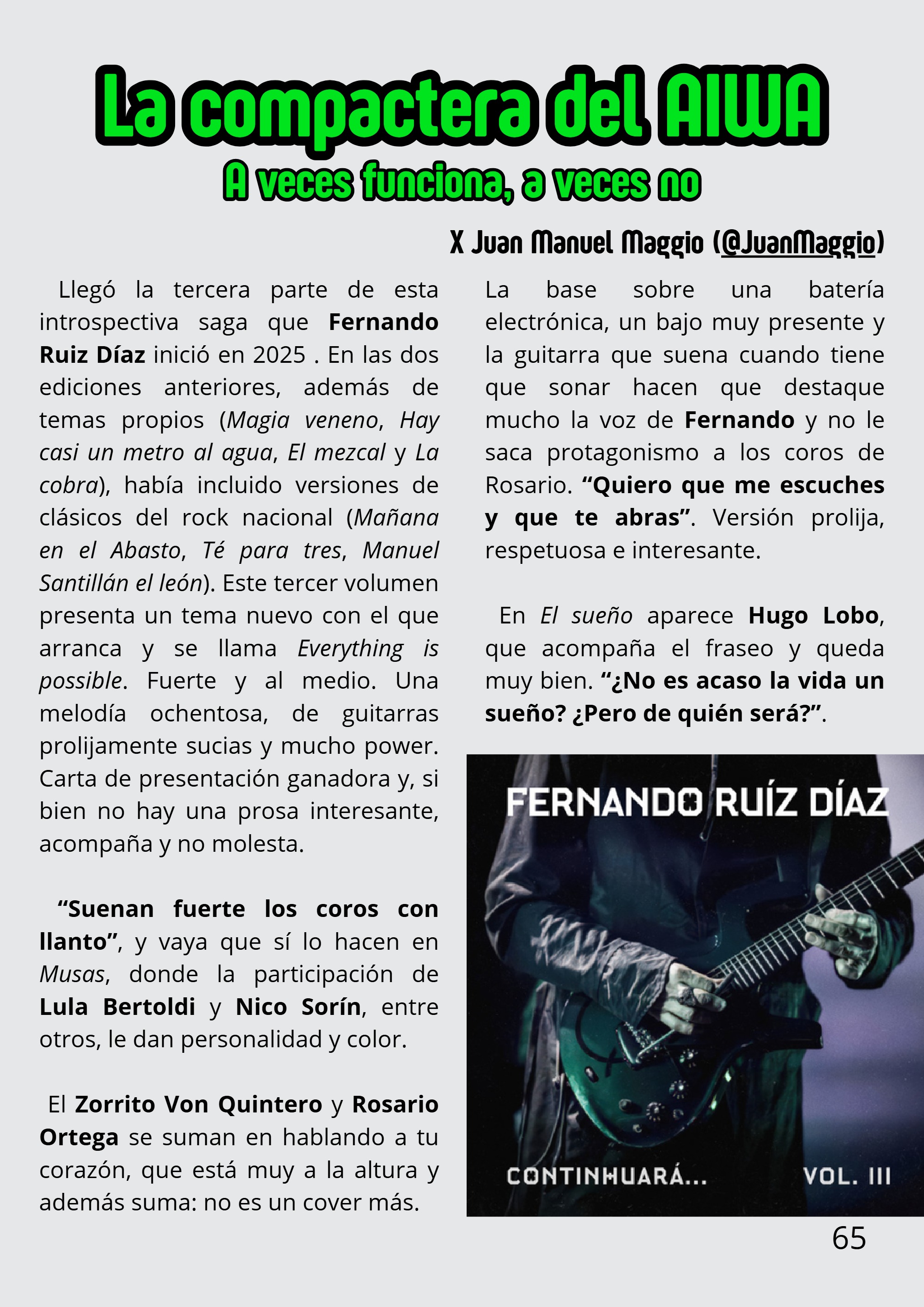 FUEGO #10 - Tapa Santiago Motorizado — page 65