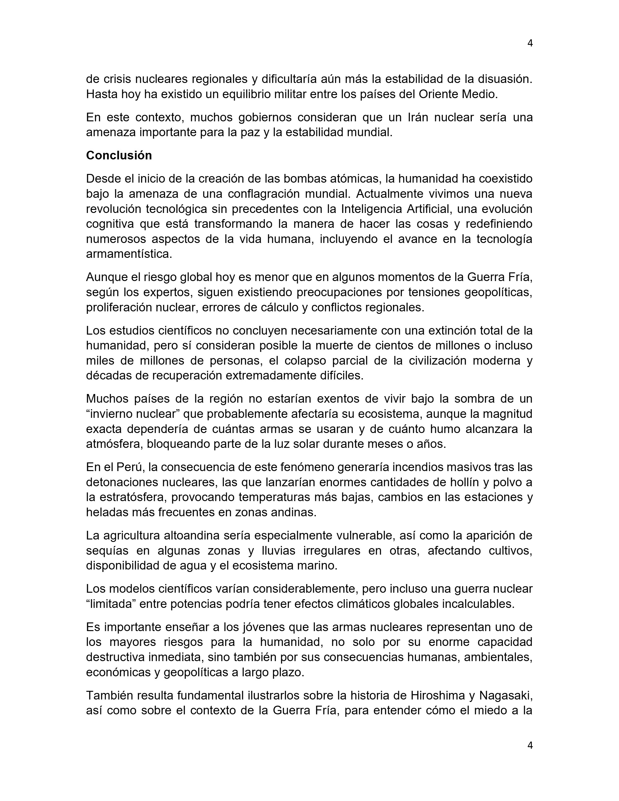 El mundo bajo la sombra de la amenaza atómica (1) — page 4