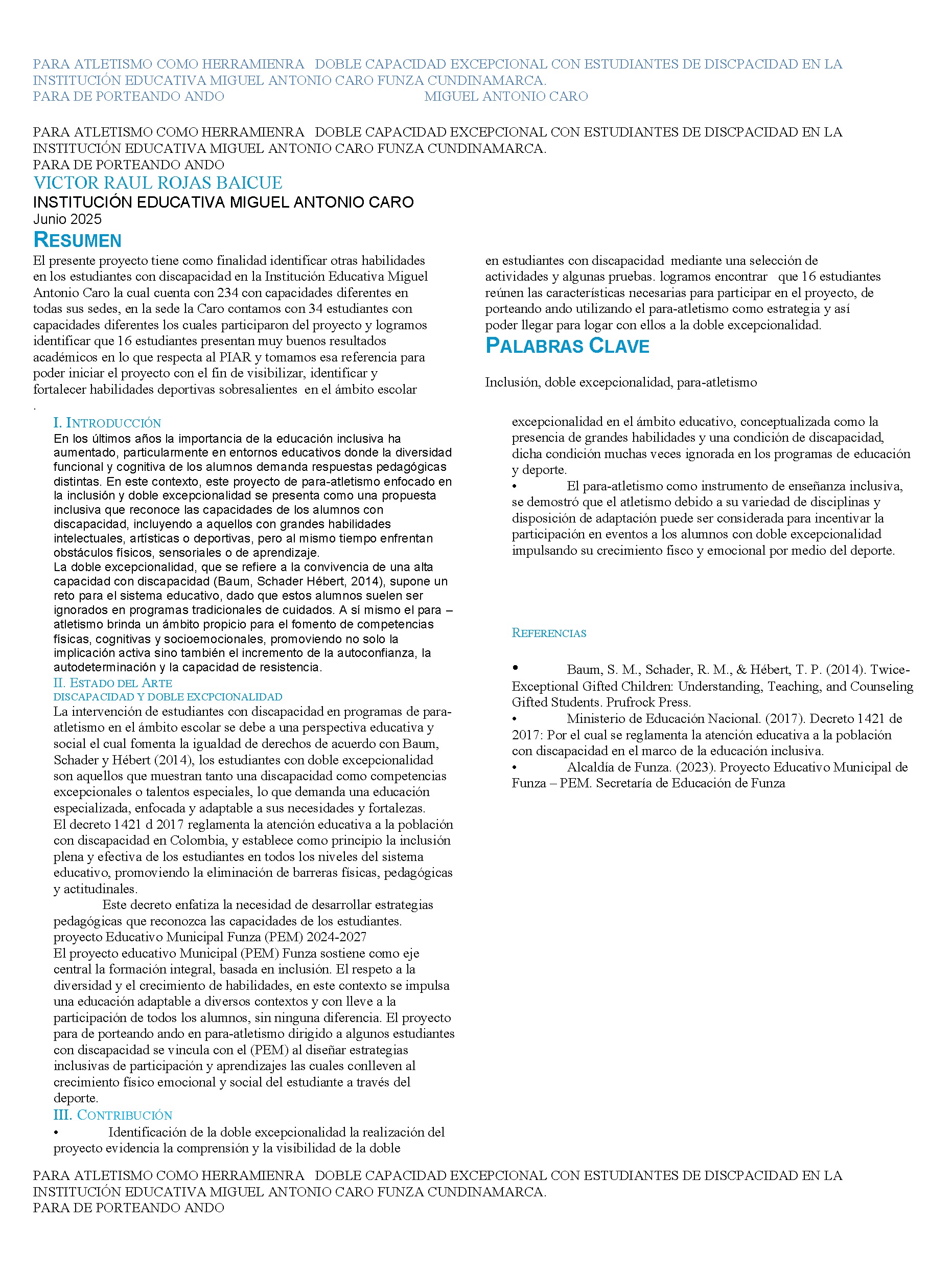 Nuevos Horizontes Educativos — page 20