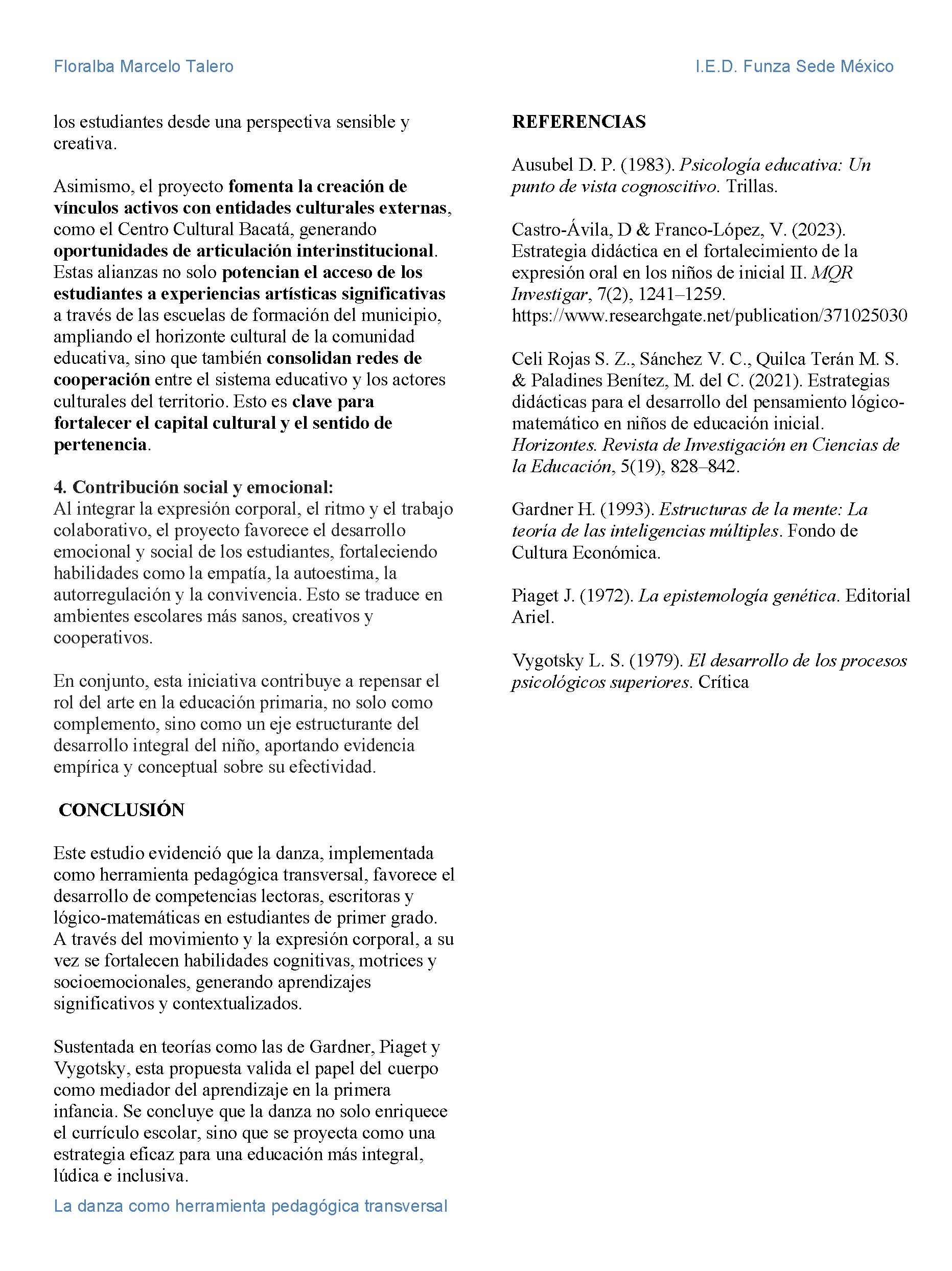 Nuevos Horizontes Educativos — page 261