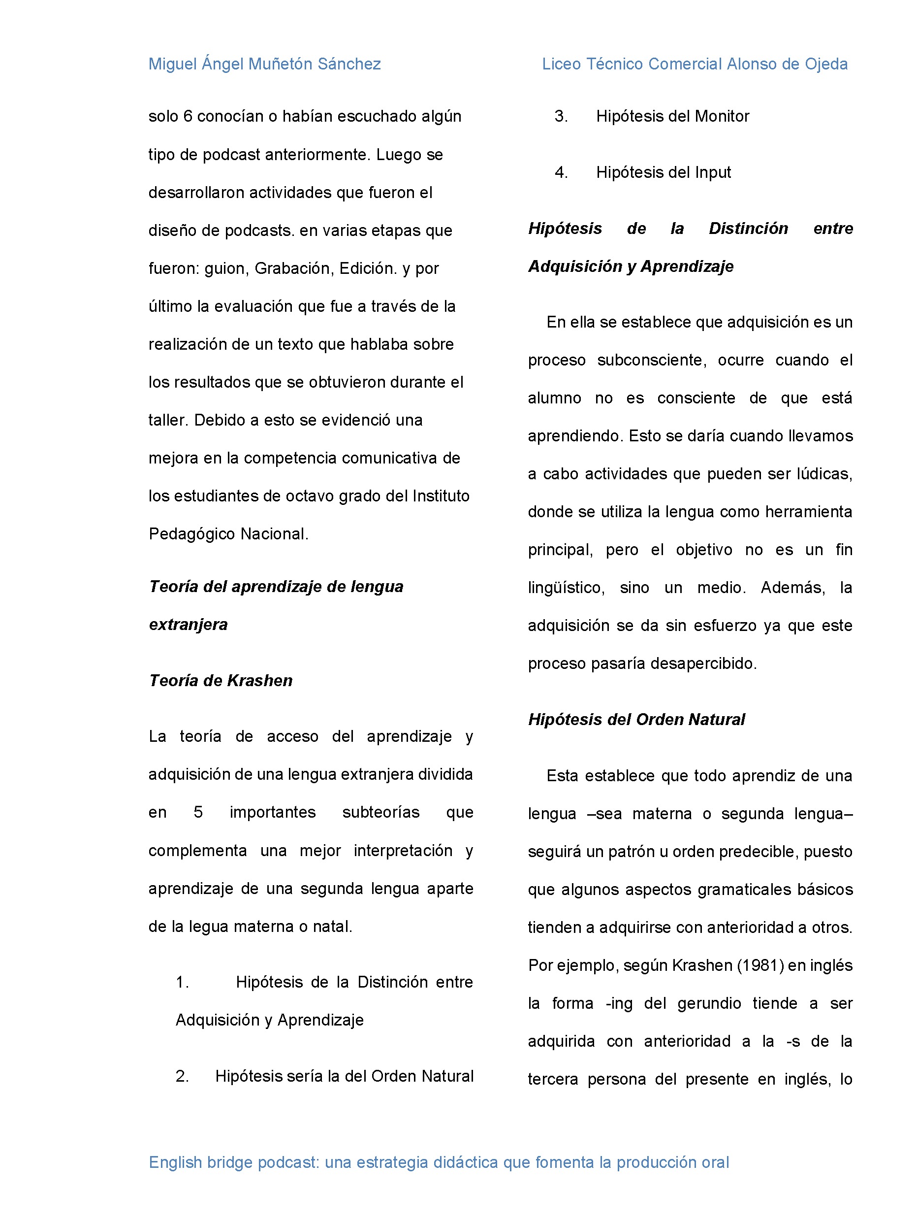 Nuevos Horizontes Educativos — page 31