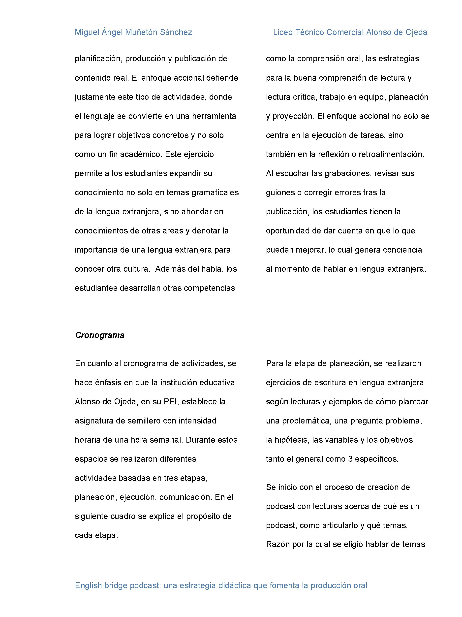 Nuevos Horizontes Educativos — page 36