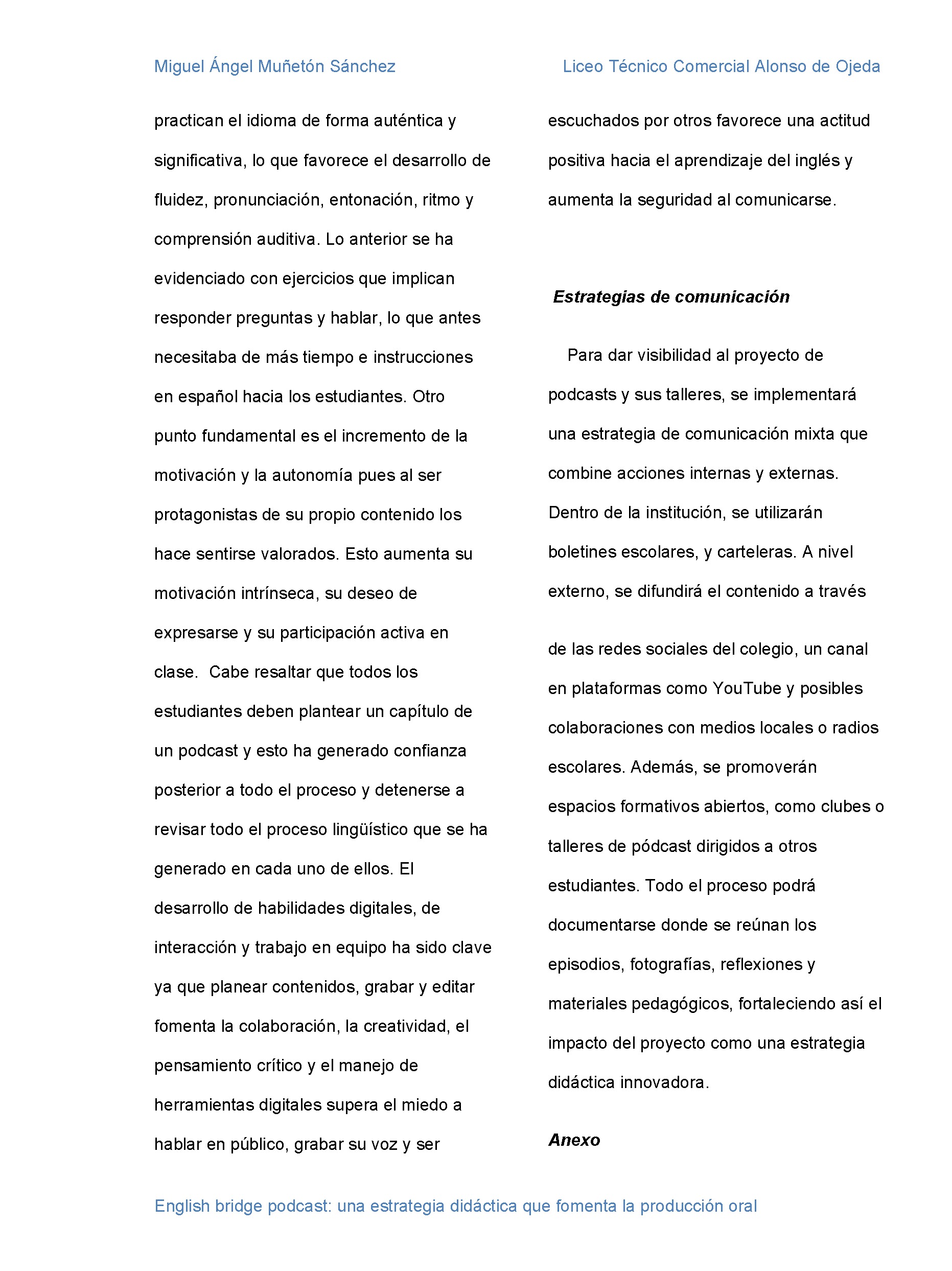 Nuevos Horizontes Educativos — page 38