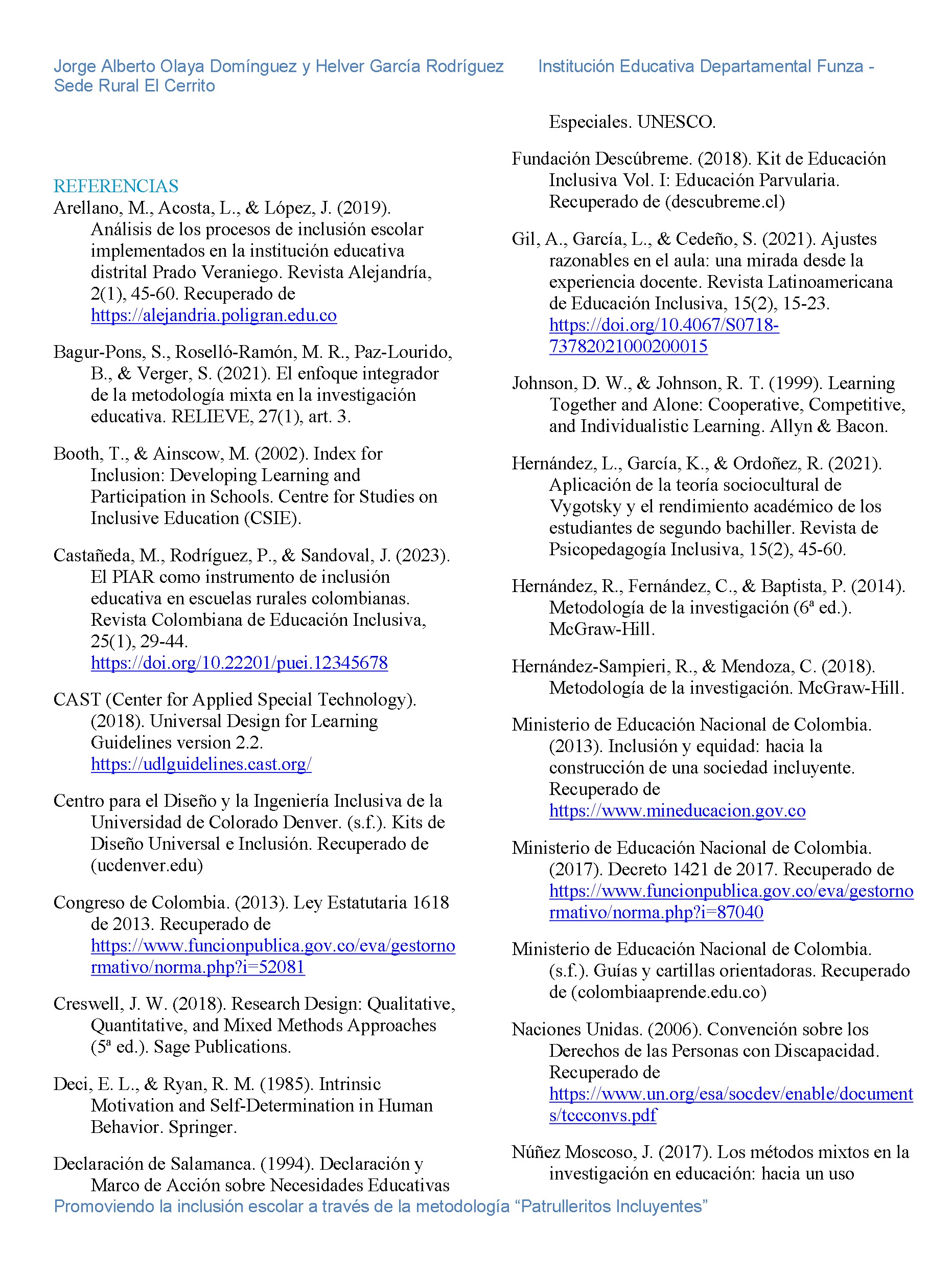 Nuevos Horizontes Educativos — page 47