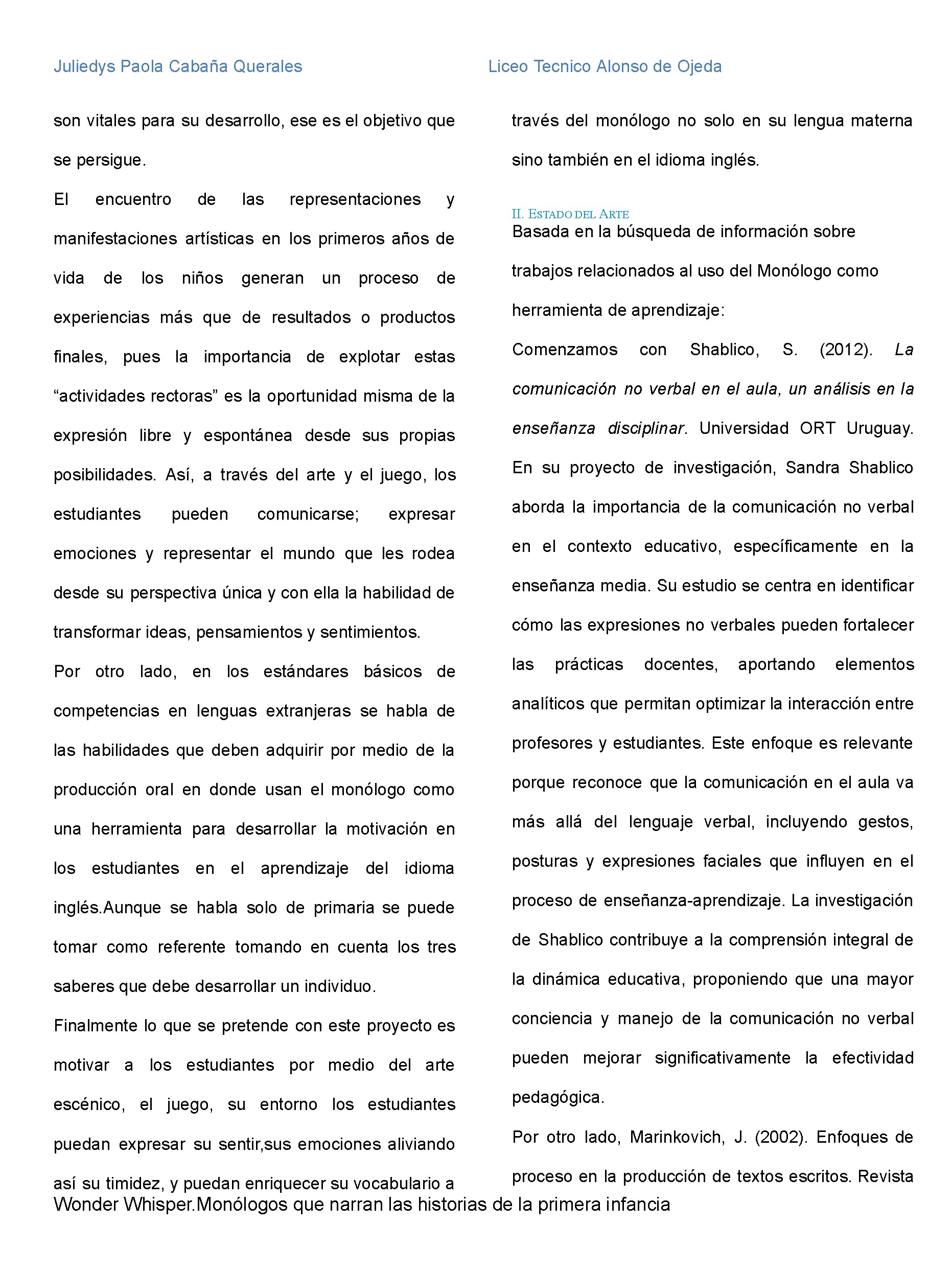 Nuevos Horizontes Educativos — page 70