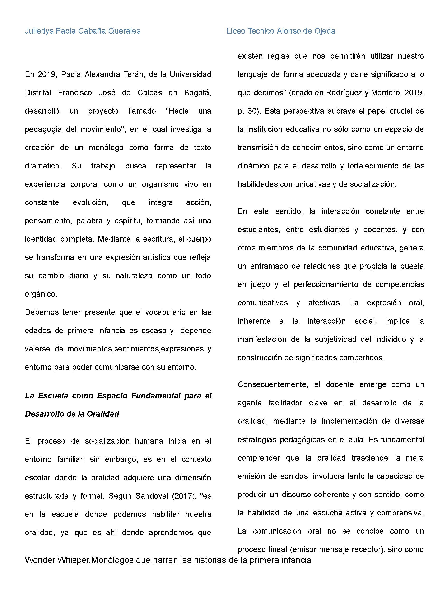 Nuevos Horizontes Educativos — page 72