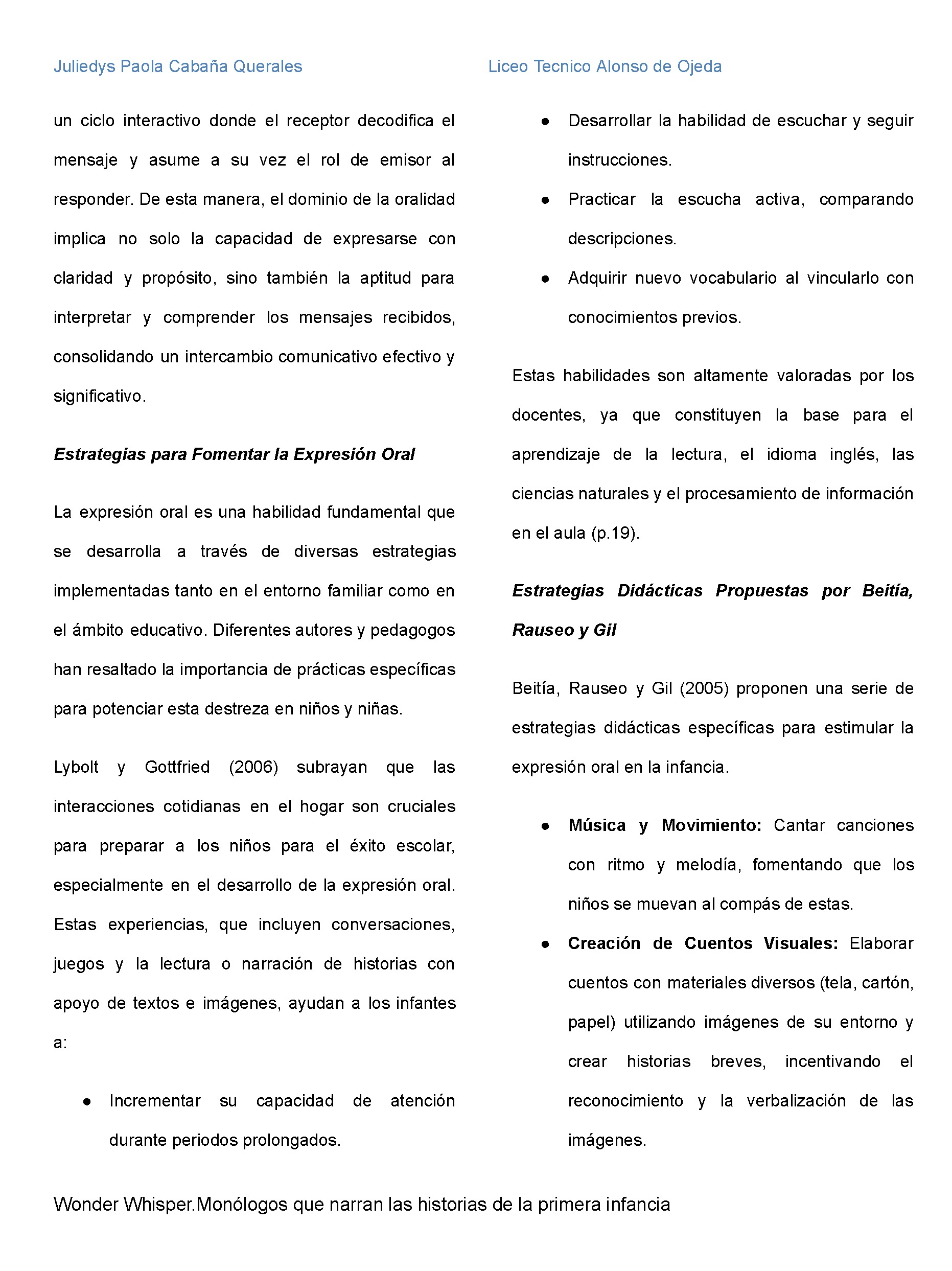 Nuevos Horizontes Educativos — page 73
