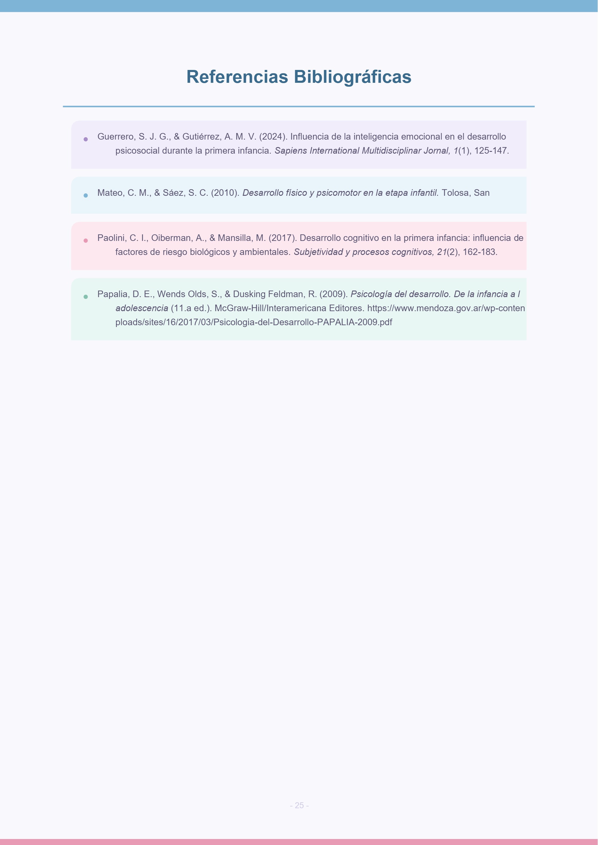 CartillaDesarrollo Psicológico y Entorno Social en la Primera y Segunda Infancia — page 25