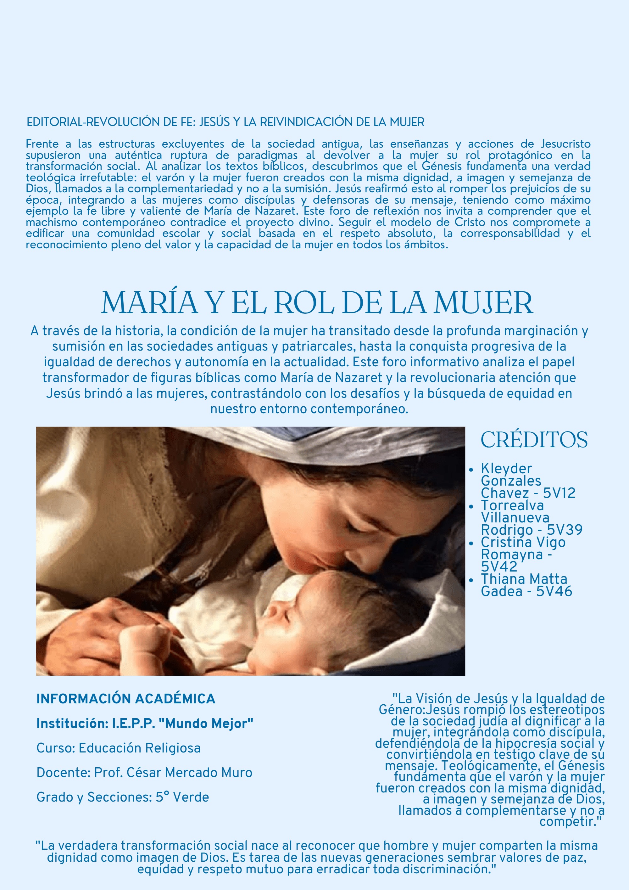 MARÍA Y EL ROL DE LA MUJER (1) — page 12