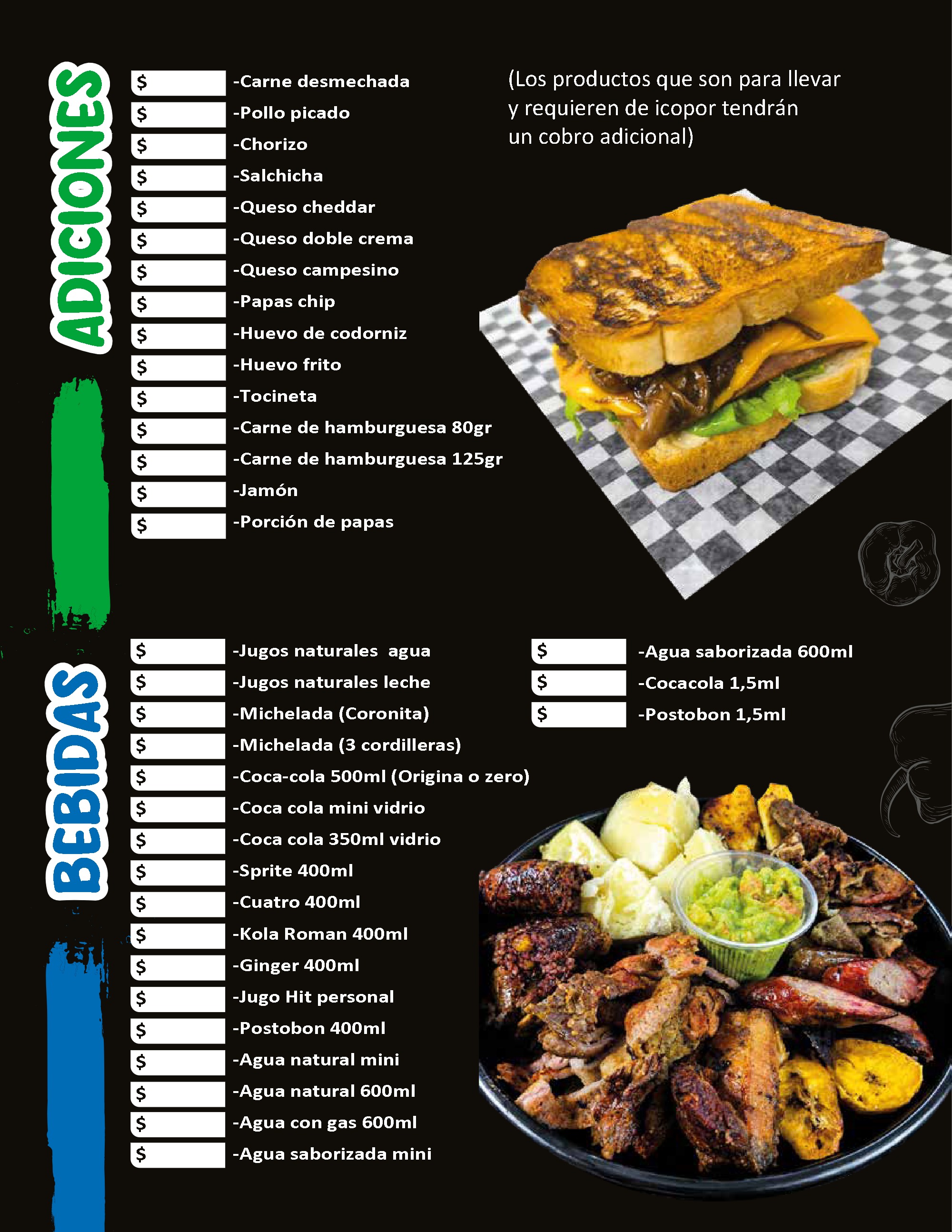 MENU SABOR TIPICO — page 12