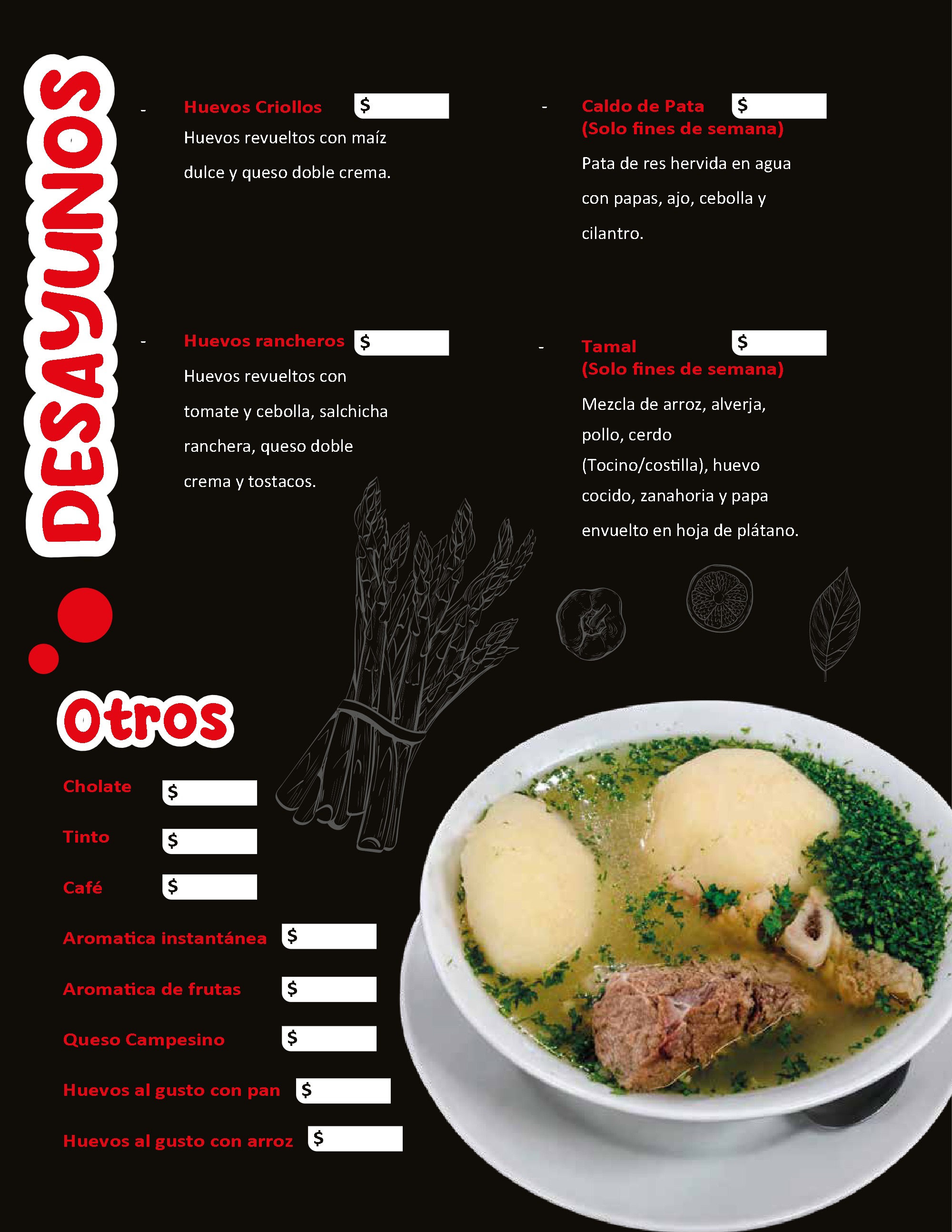MENU SABOR TIPICO — page 3
