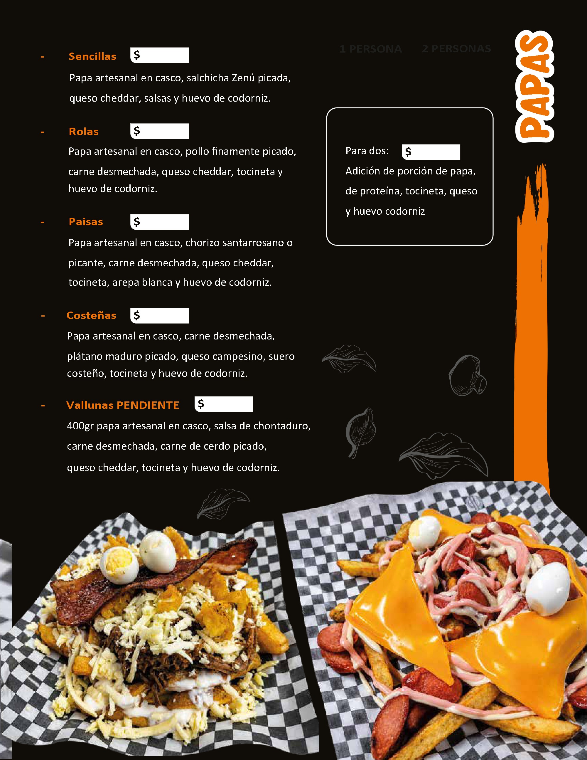 MENU SABOR TIPICO — page 9