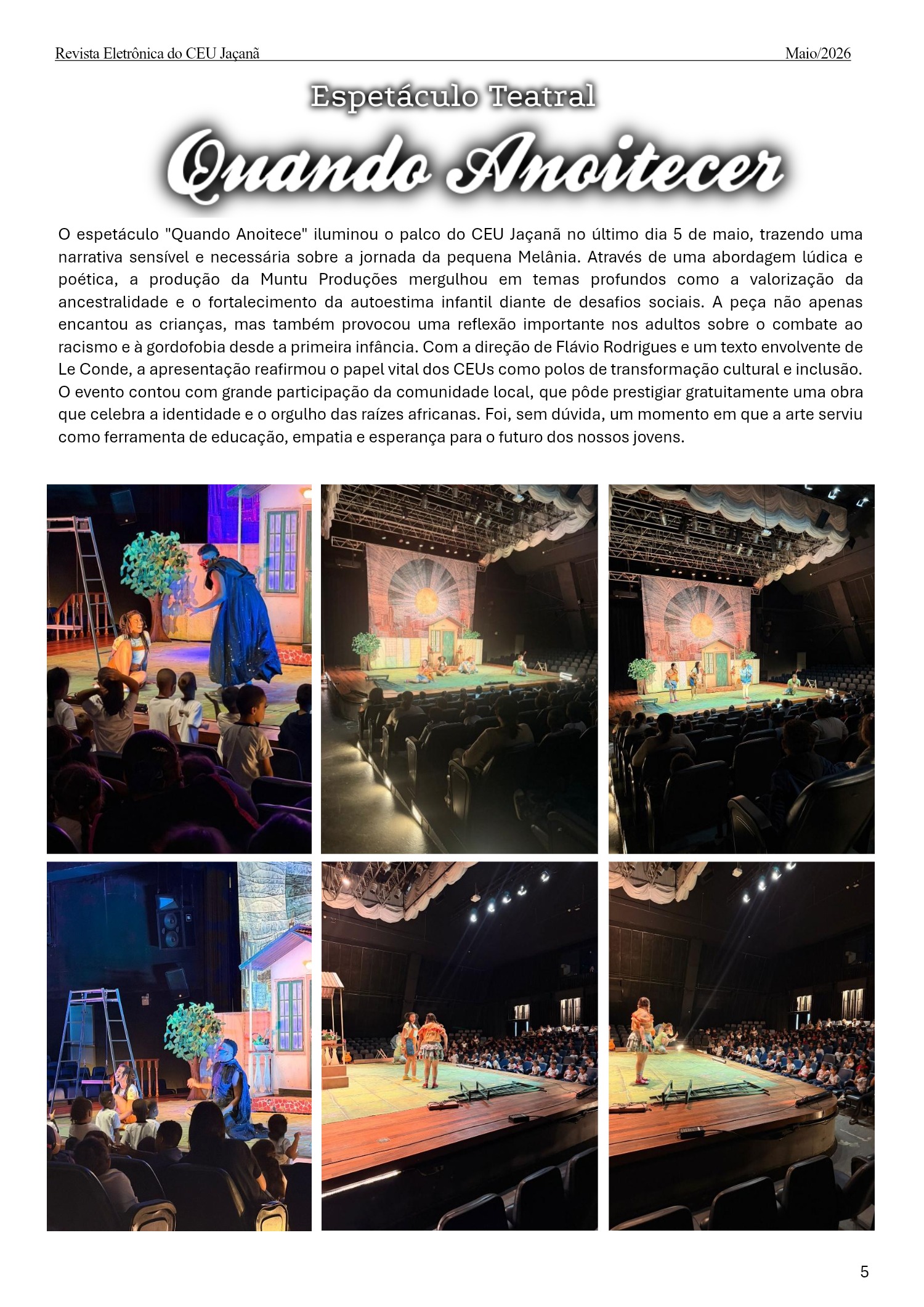 Revista Eletrônica CEU Jaçanã - Maio de 2026 — page 5
