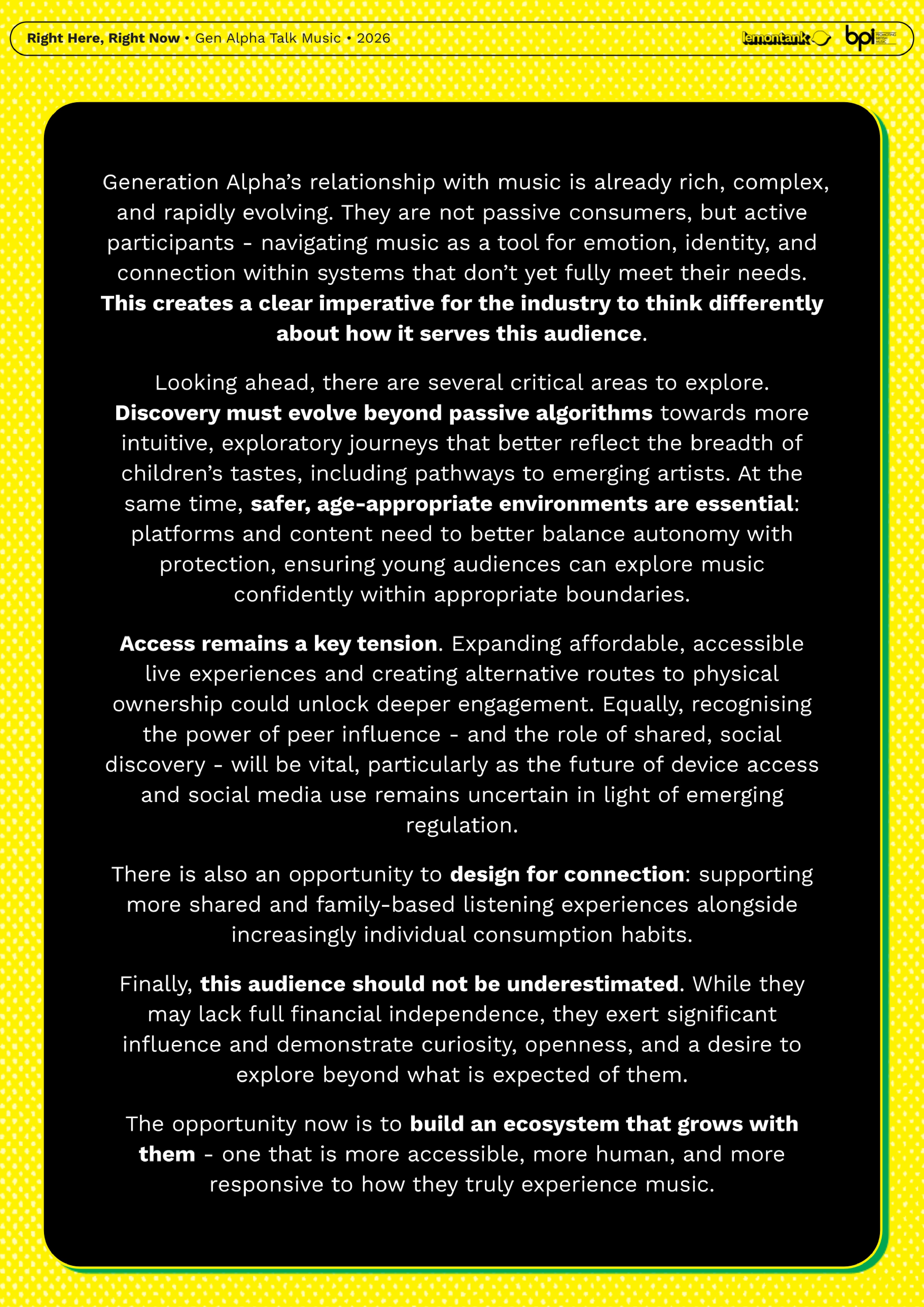 Right Here, Right Now Generation Alpha Talk Music • 2026 • lemontank BPI — page 39