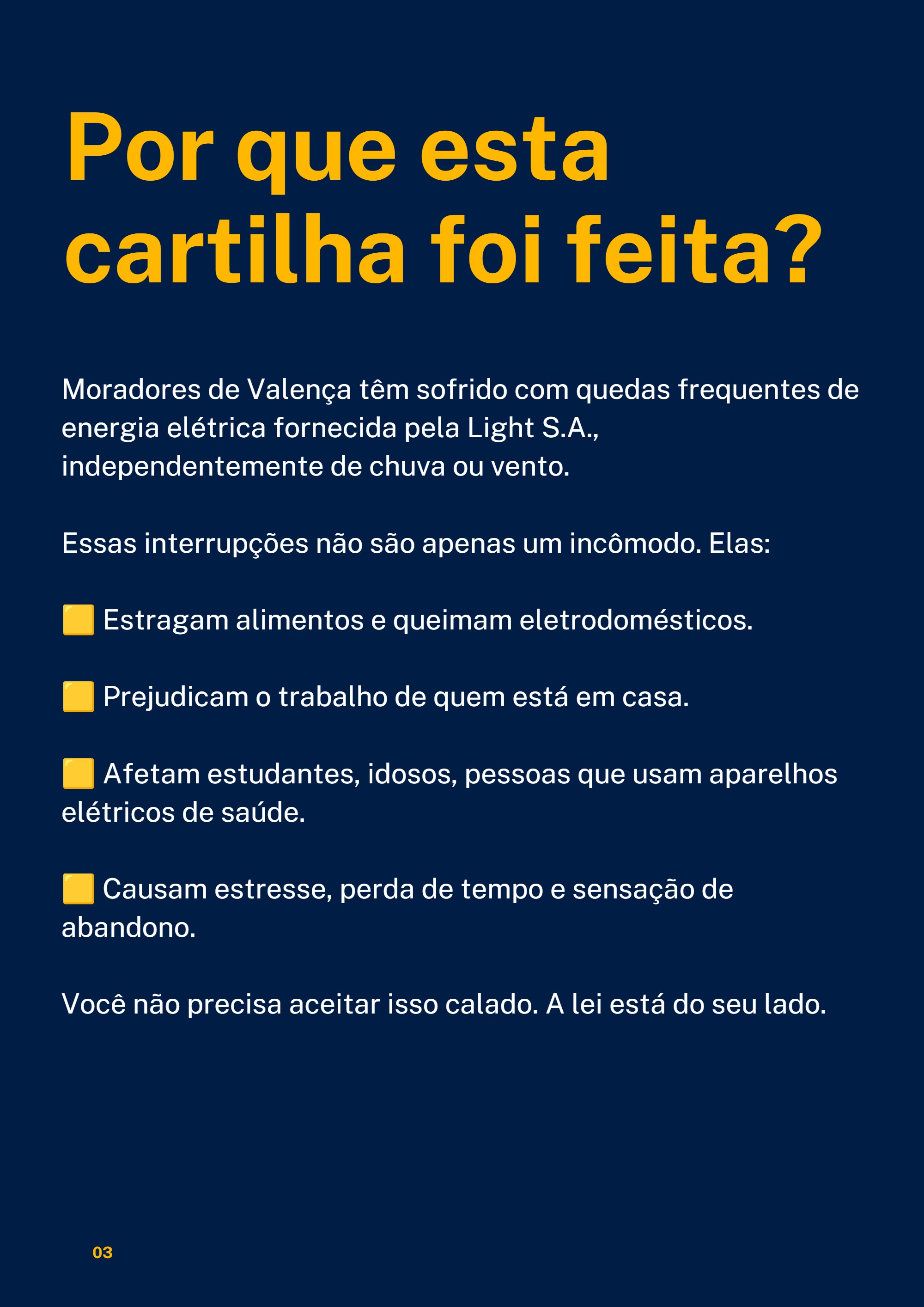 Luz que Apaga, Direito que Acende — page 3