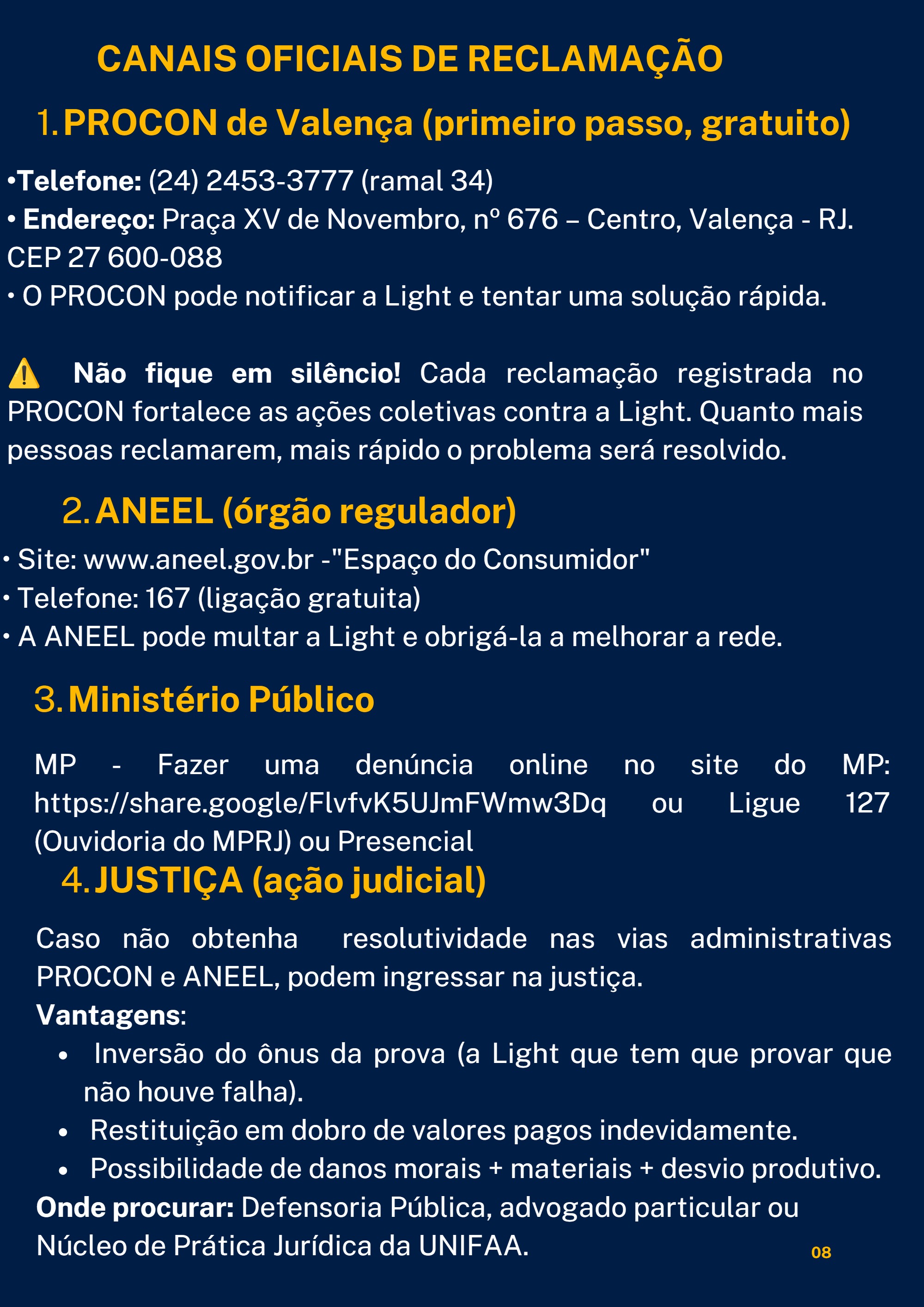 Luz que Apaga, Direito que Acende — page 8