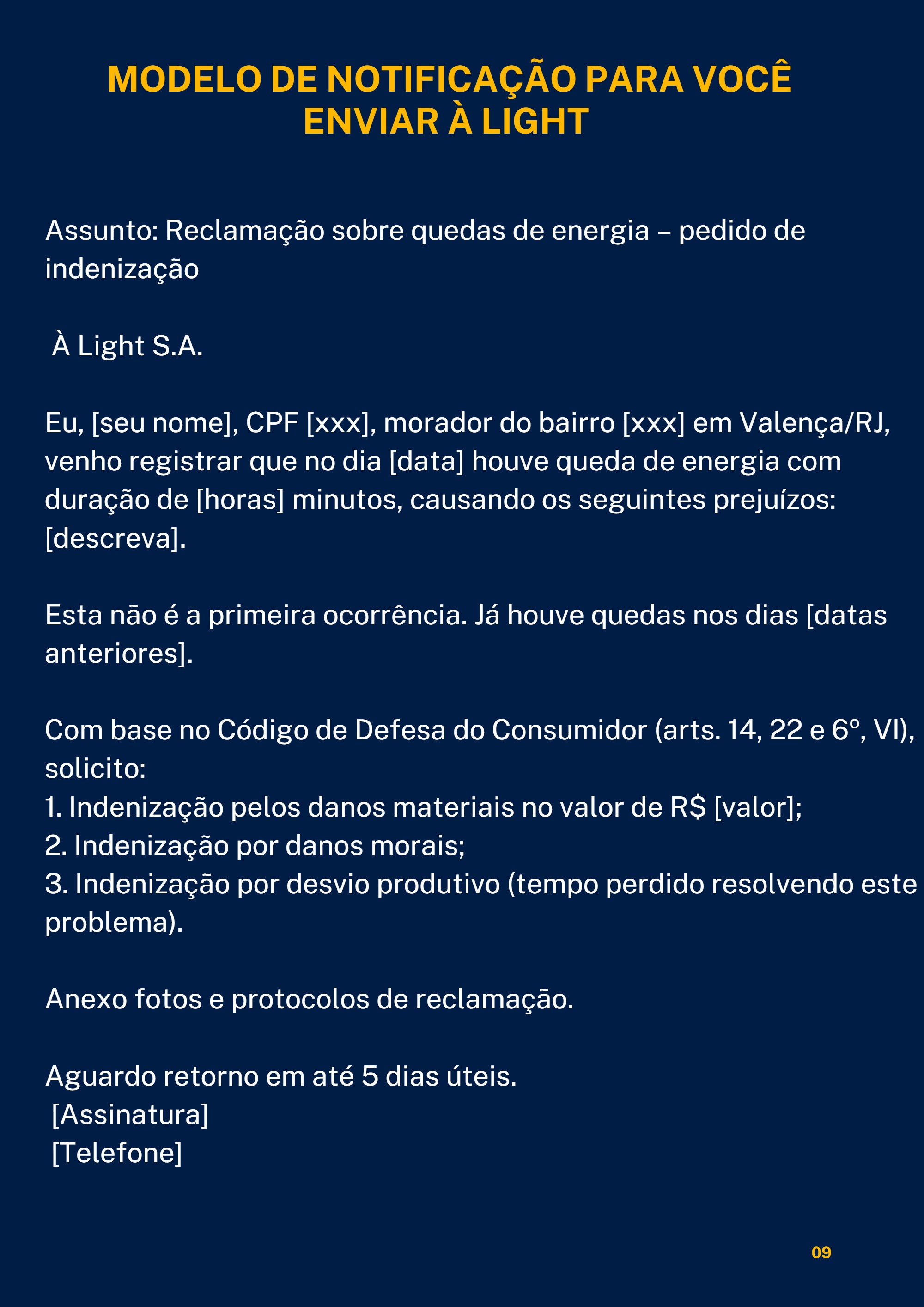 Luz que Apaga, Direito que Acende — page 9
