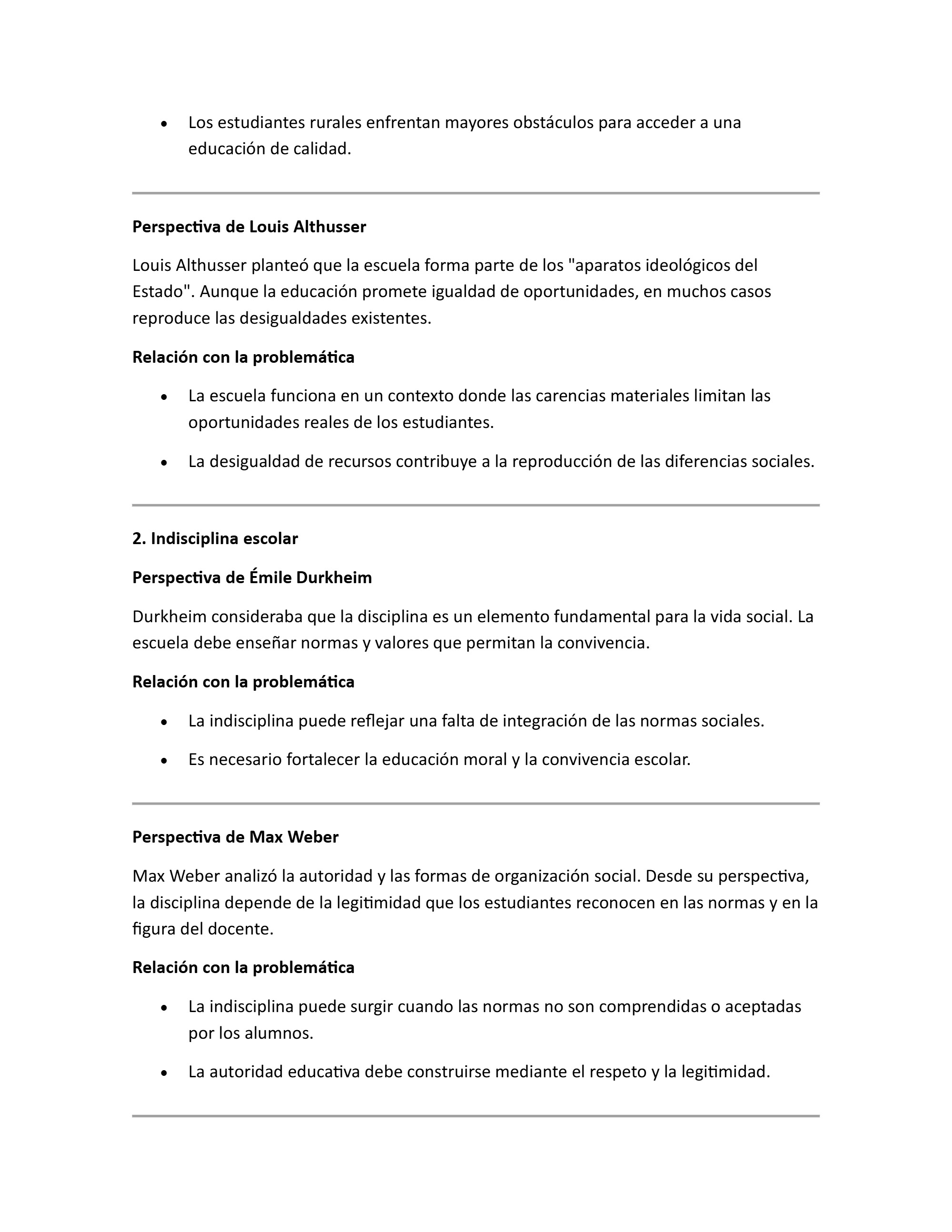 Filosofía y Educación: Análisis de problemáticas en una escuela rural desde la sociología de la educación — page 2