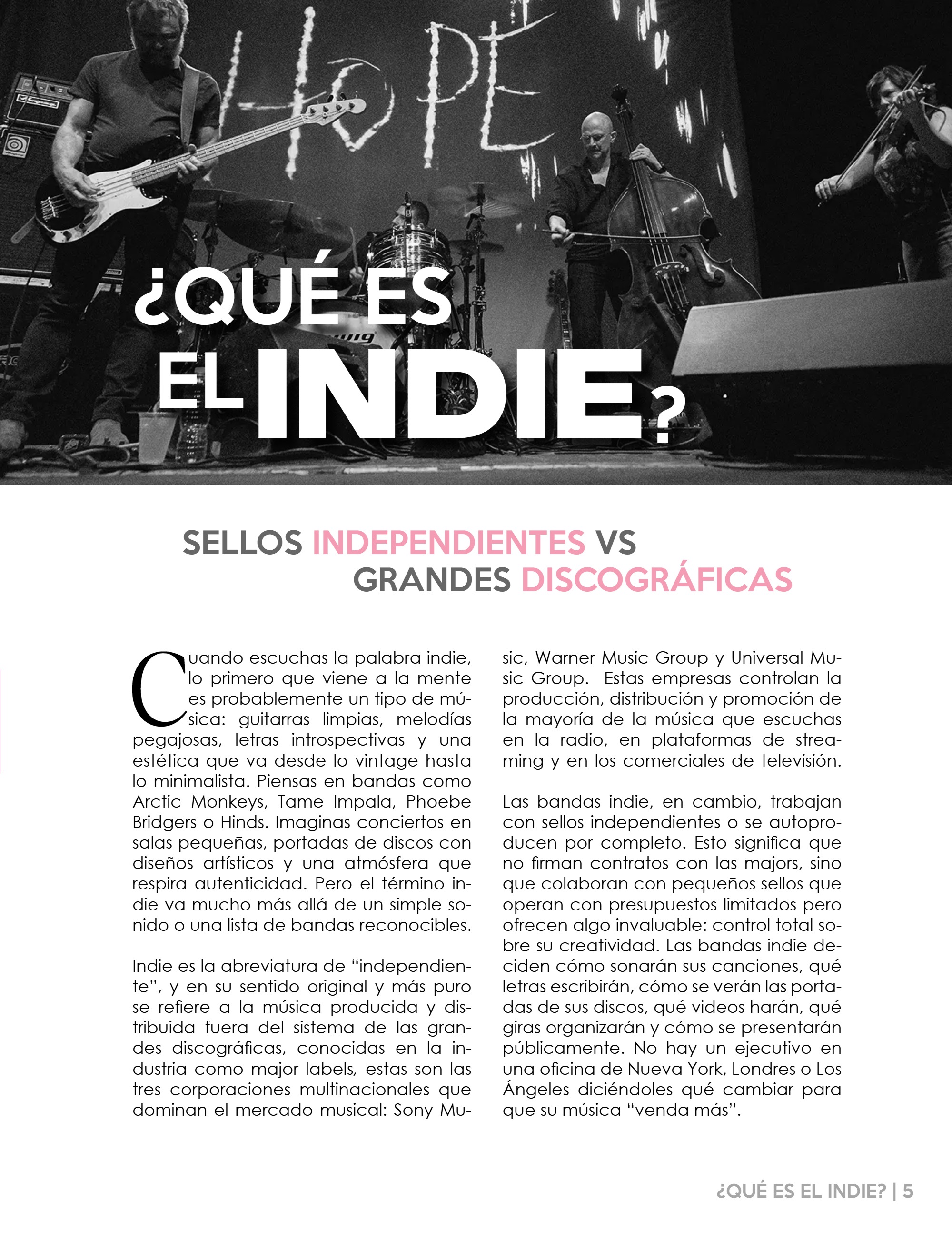 INDIE ROCK: Origen, historia y evolución. — page 7
